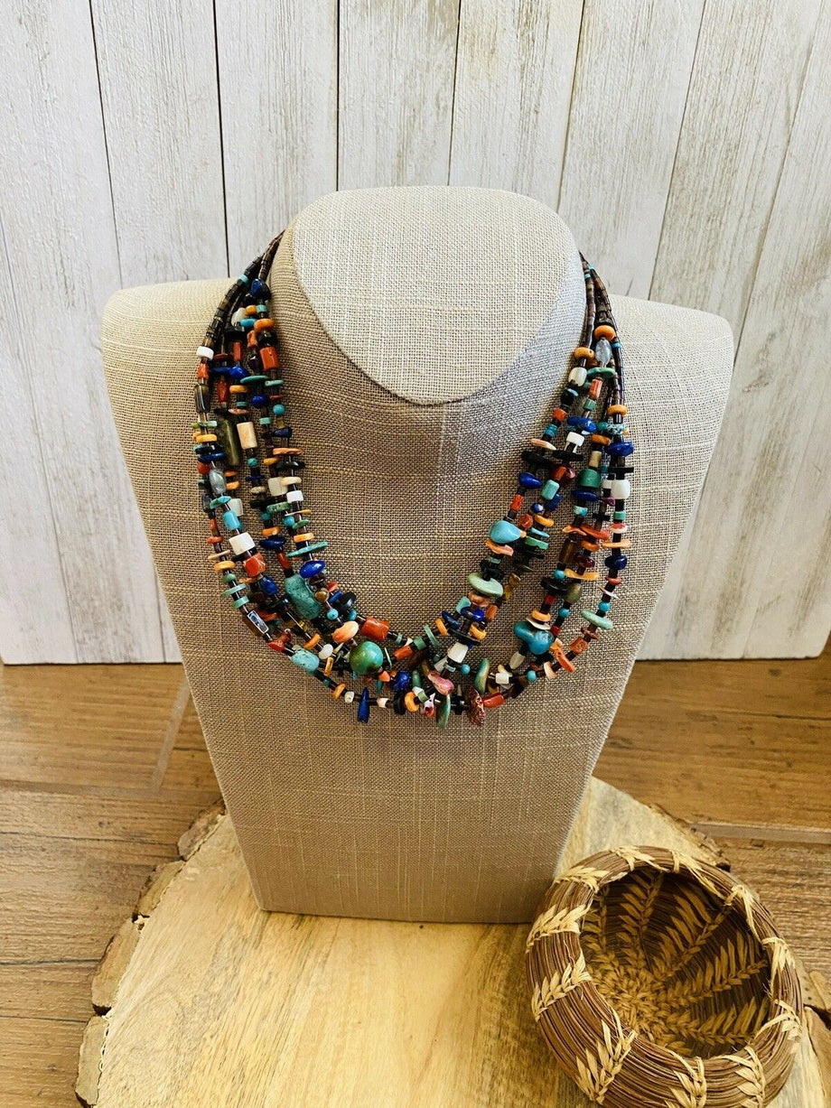 Navajo seed online bead necklace