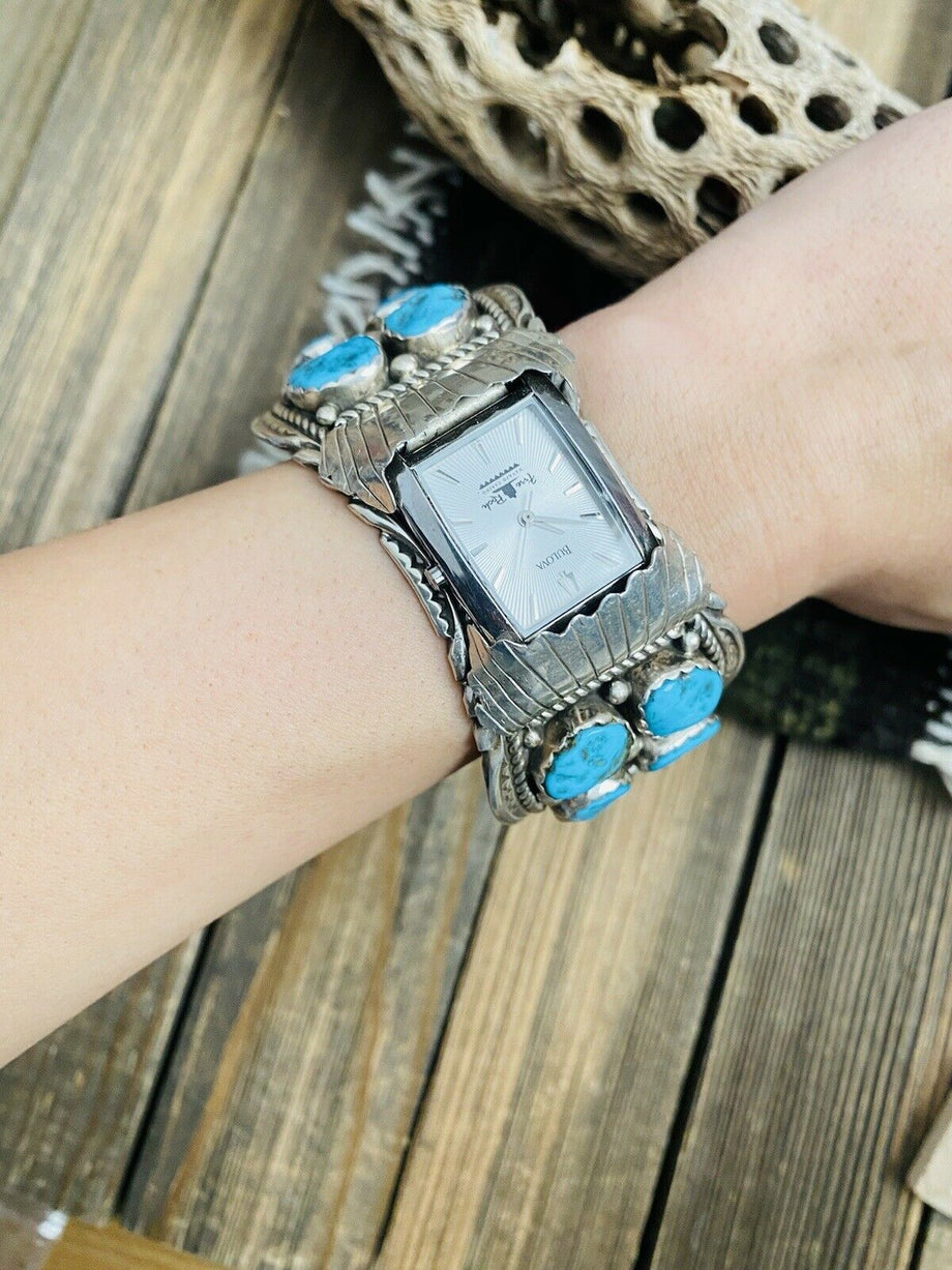 Amazon.com: Jewelry Store by Erik Rayo Men's Watch 925 Sterling Silver  Nugget Wrist Watch Geneve Diamond Watch 7-7.5