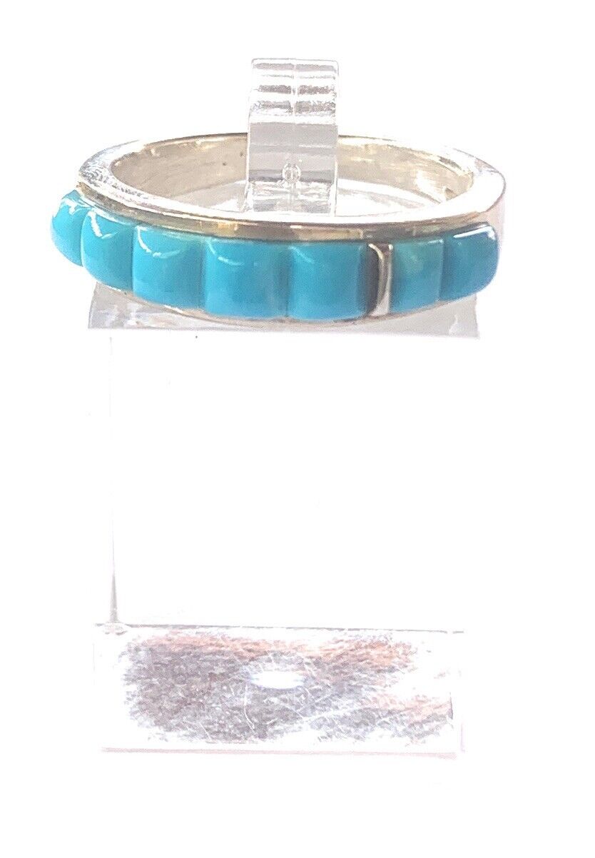 Navajo Turquoise  Sterling Silver Stacker