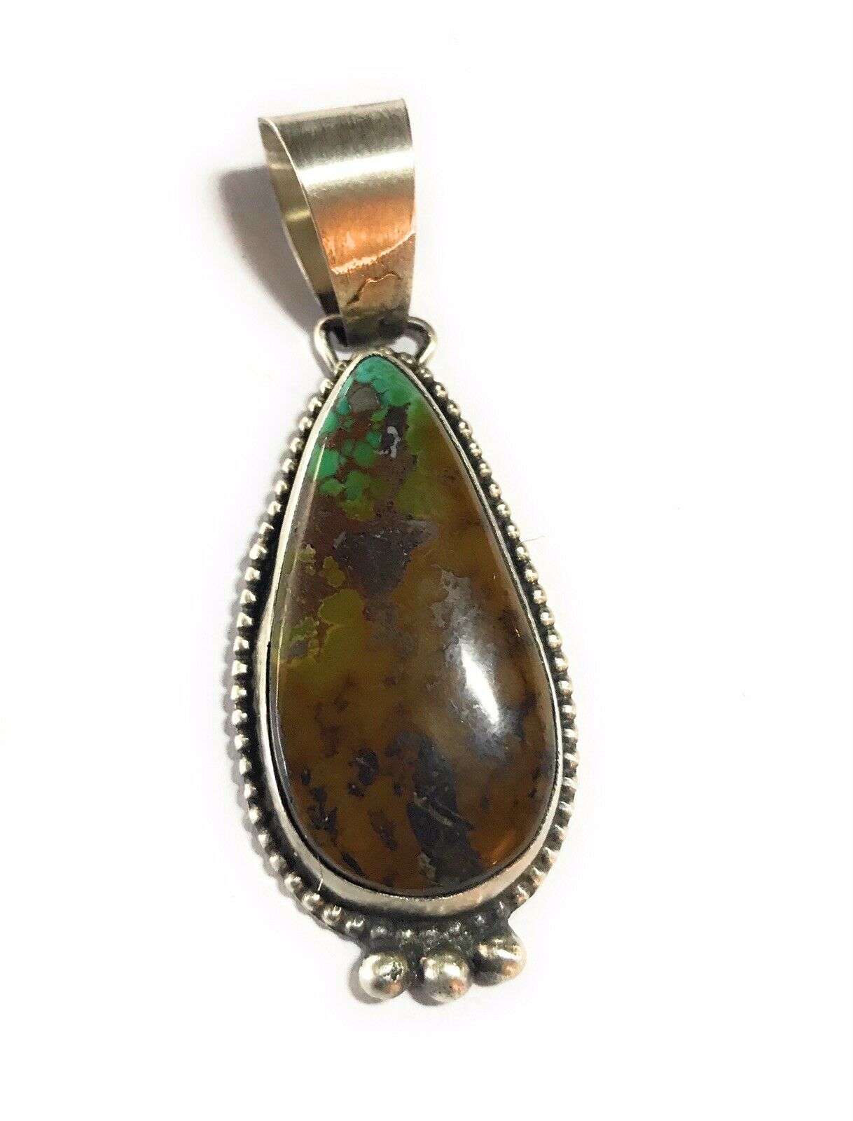 Navajo Turquoise  Sterling Silver Pendant