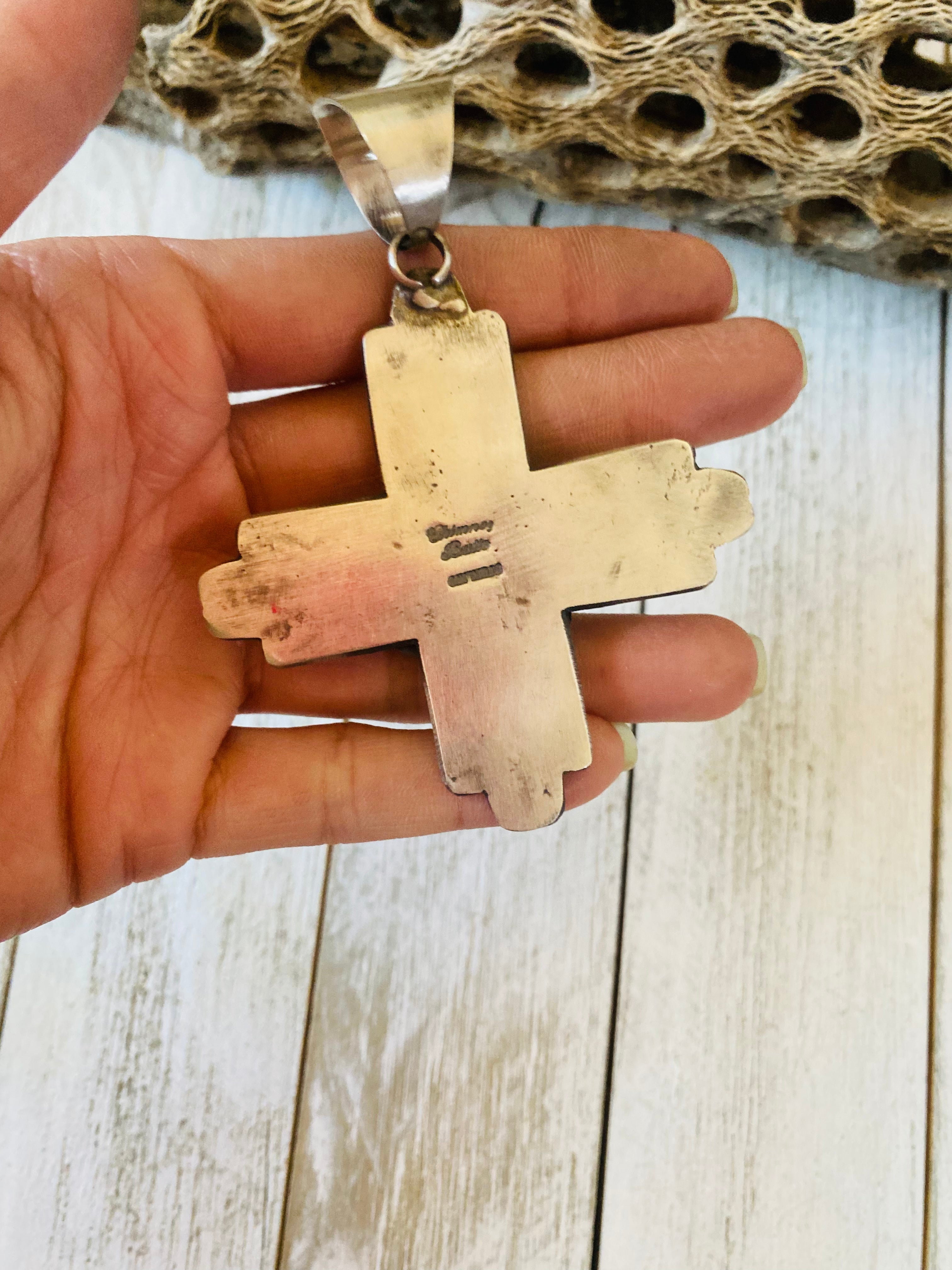 Ivory hot sale cross pendant