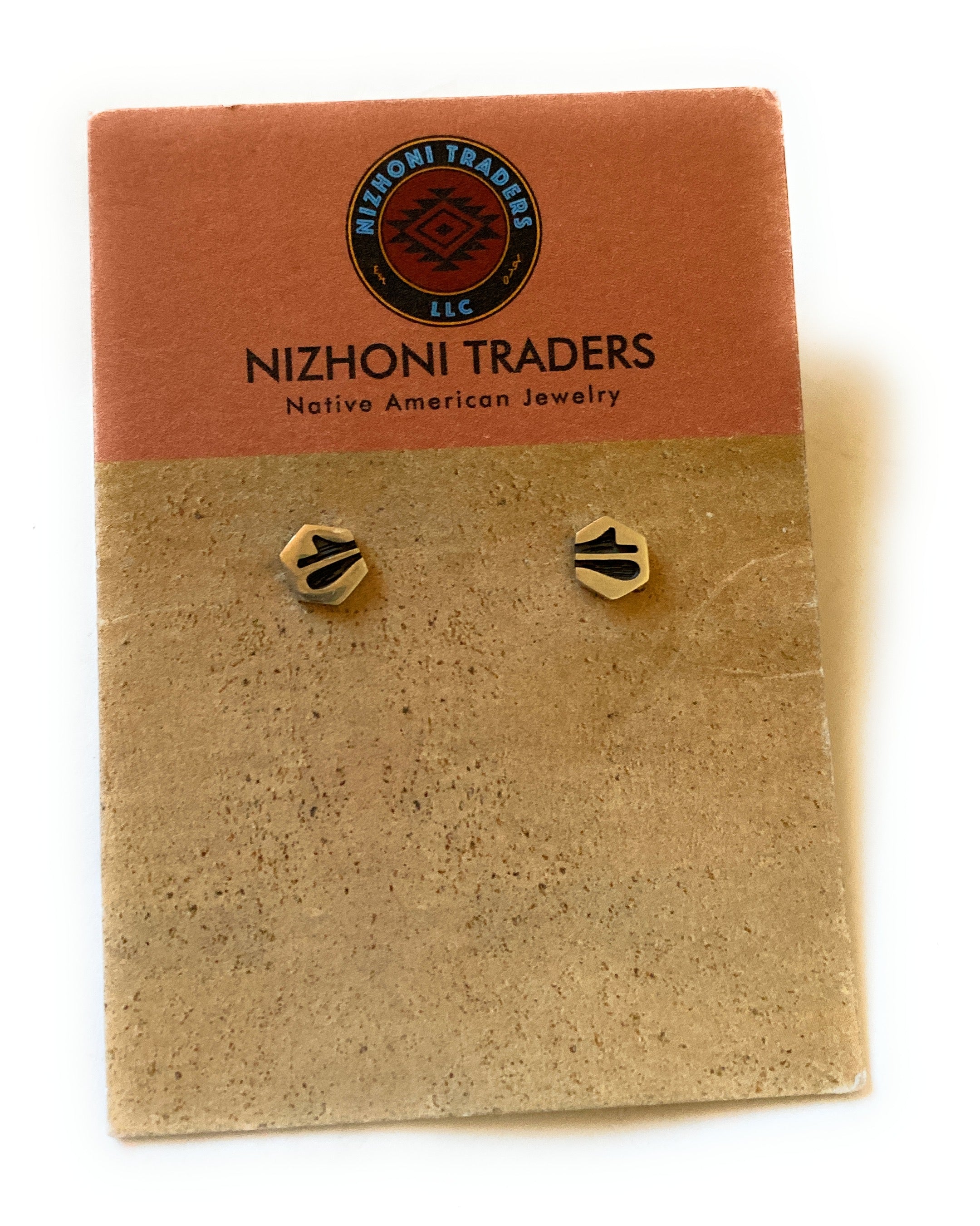 Hopi Overlaid Sterling Silver Stud Earrings