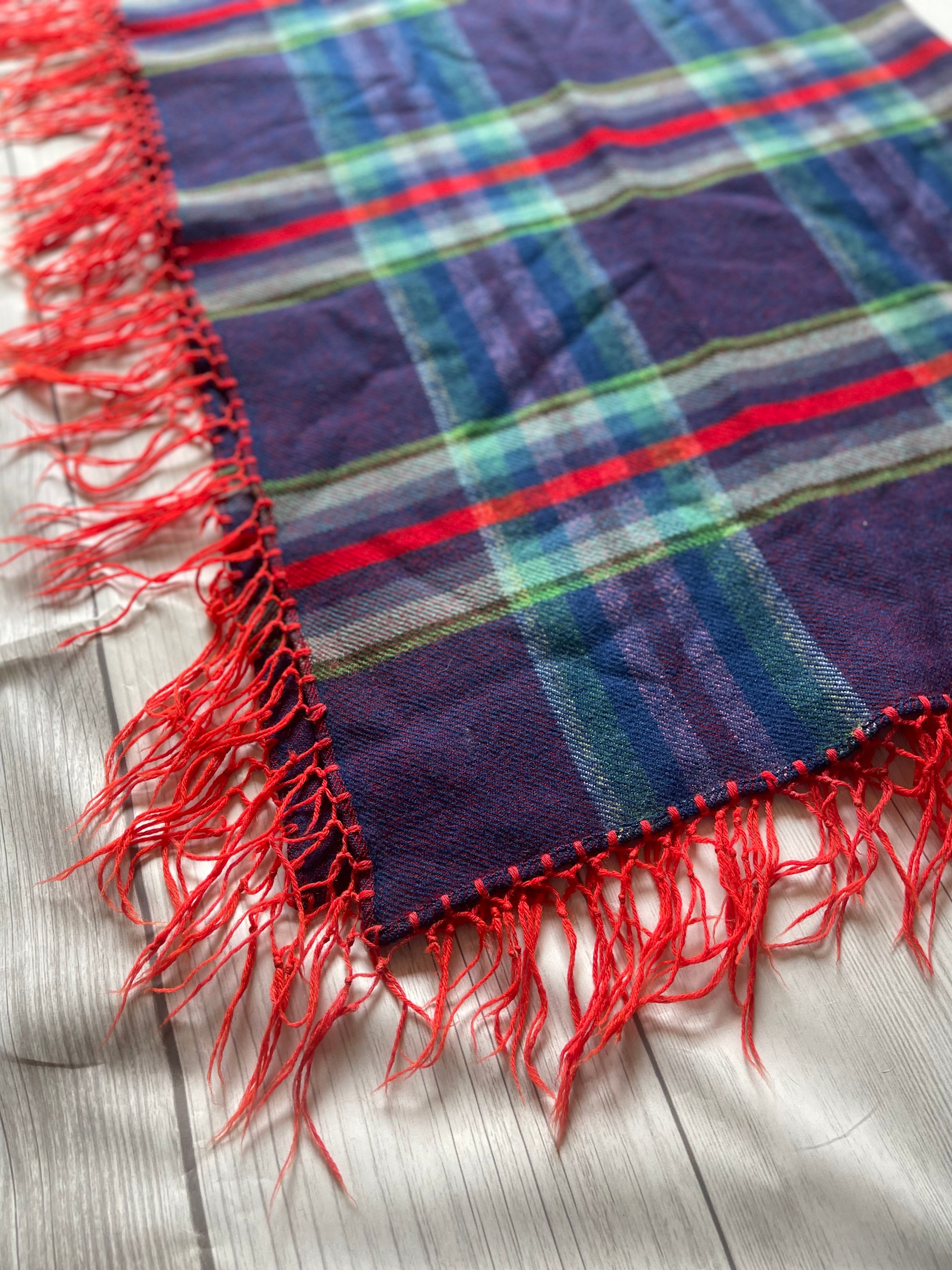 Navajo Old Pawn Blue Vintage Blanket