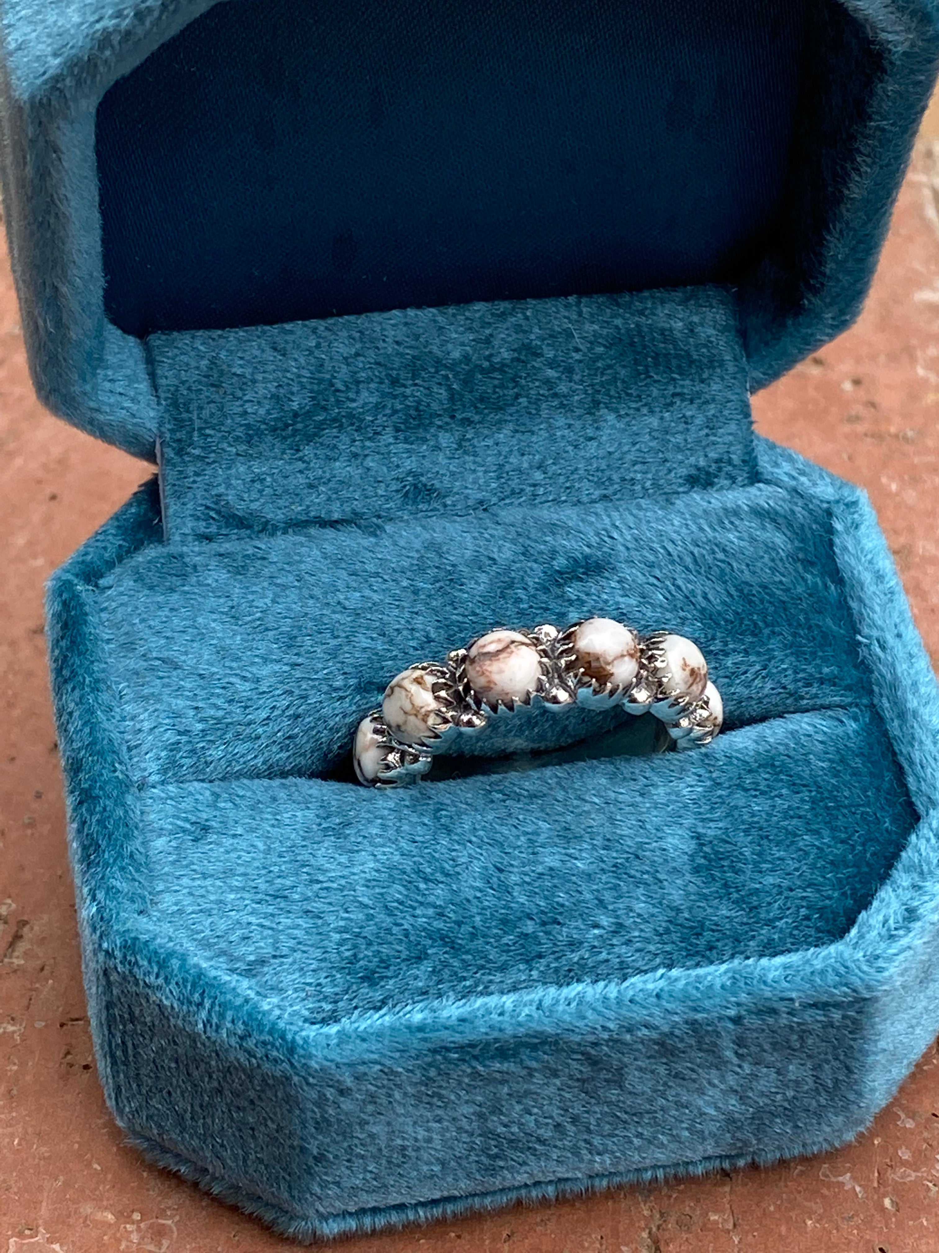 Wild Horse & Sterling Silver Eternity Band