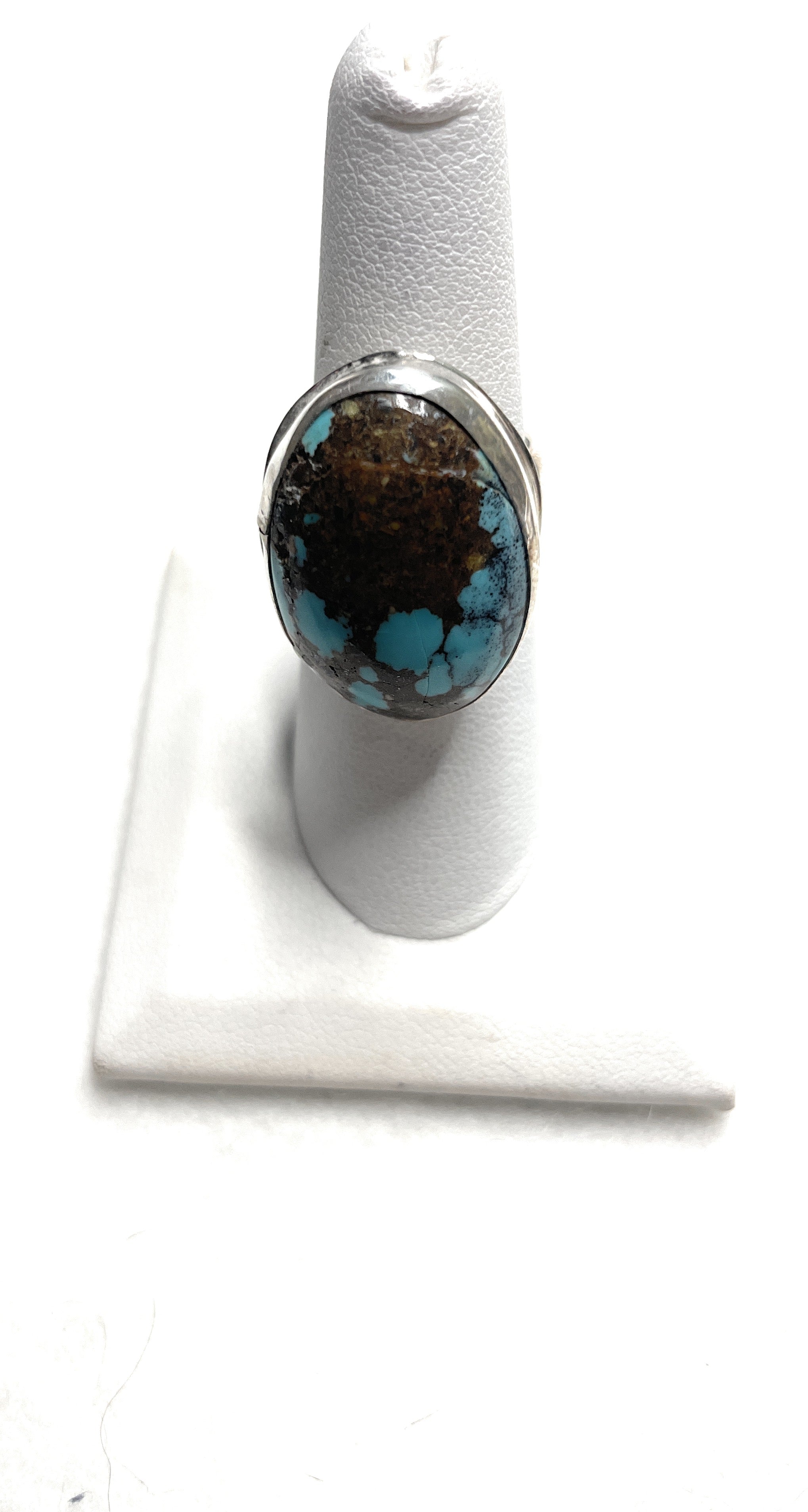 Navajo Turquoise And Sterling Silver Ring Sz 7