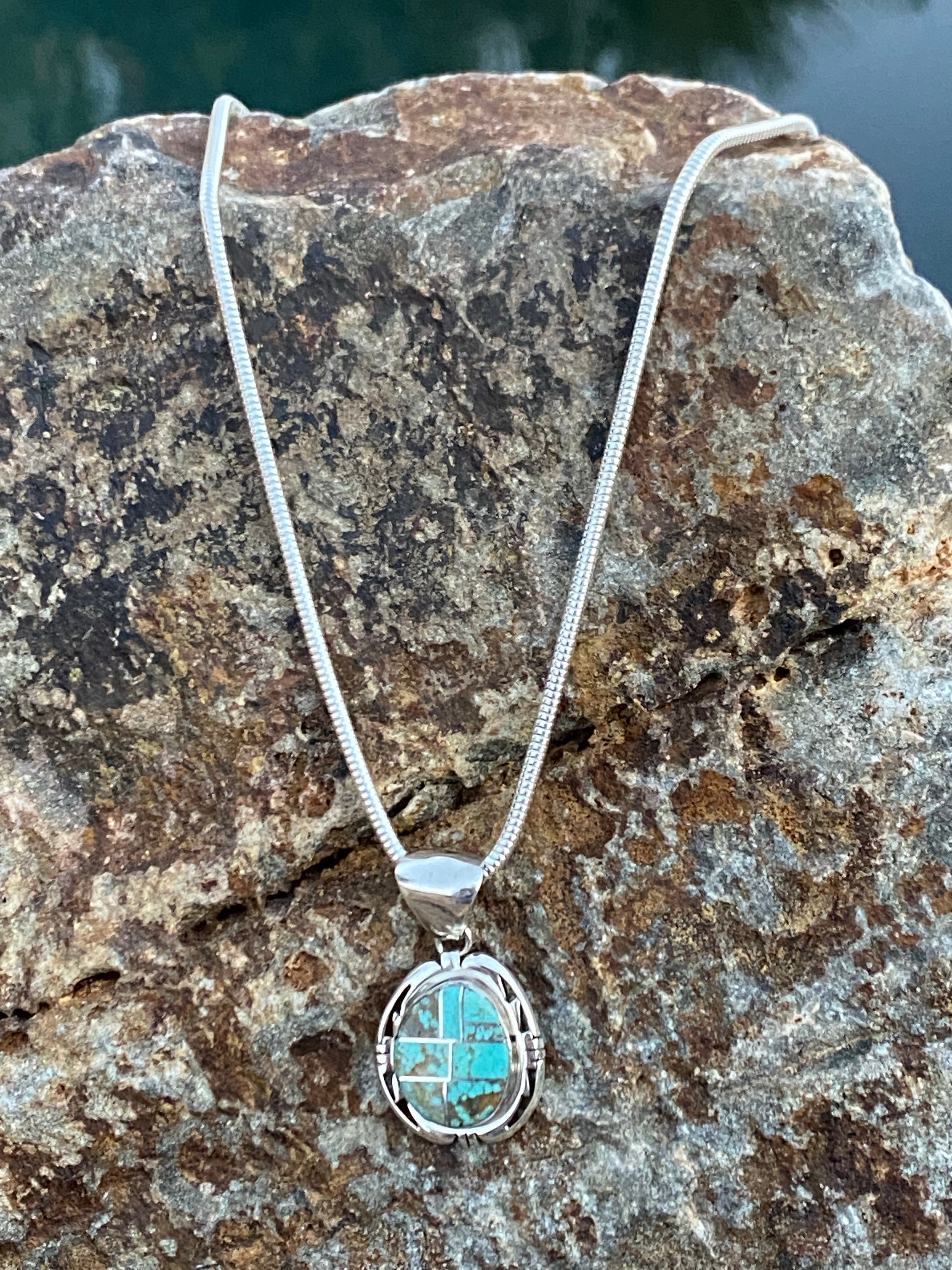 Navajo Turquoise 8 Circle Pendant