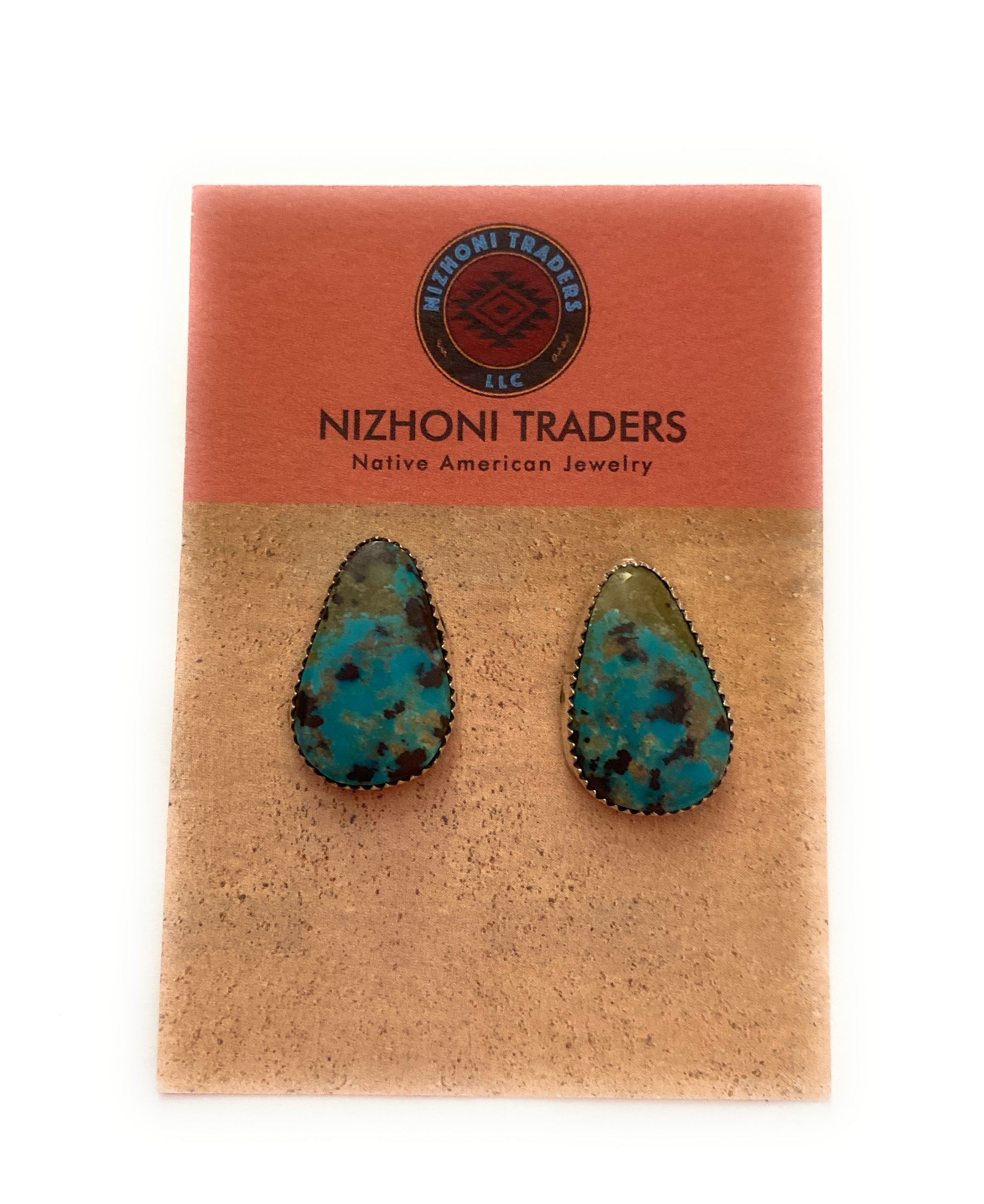 Navajo Turquoise & Sterling Silver Stud Earrings