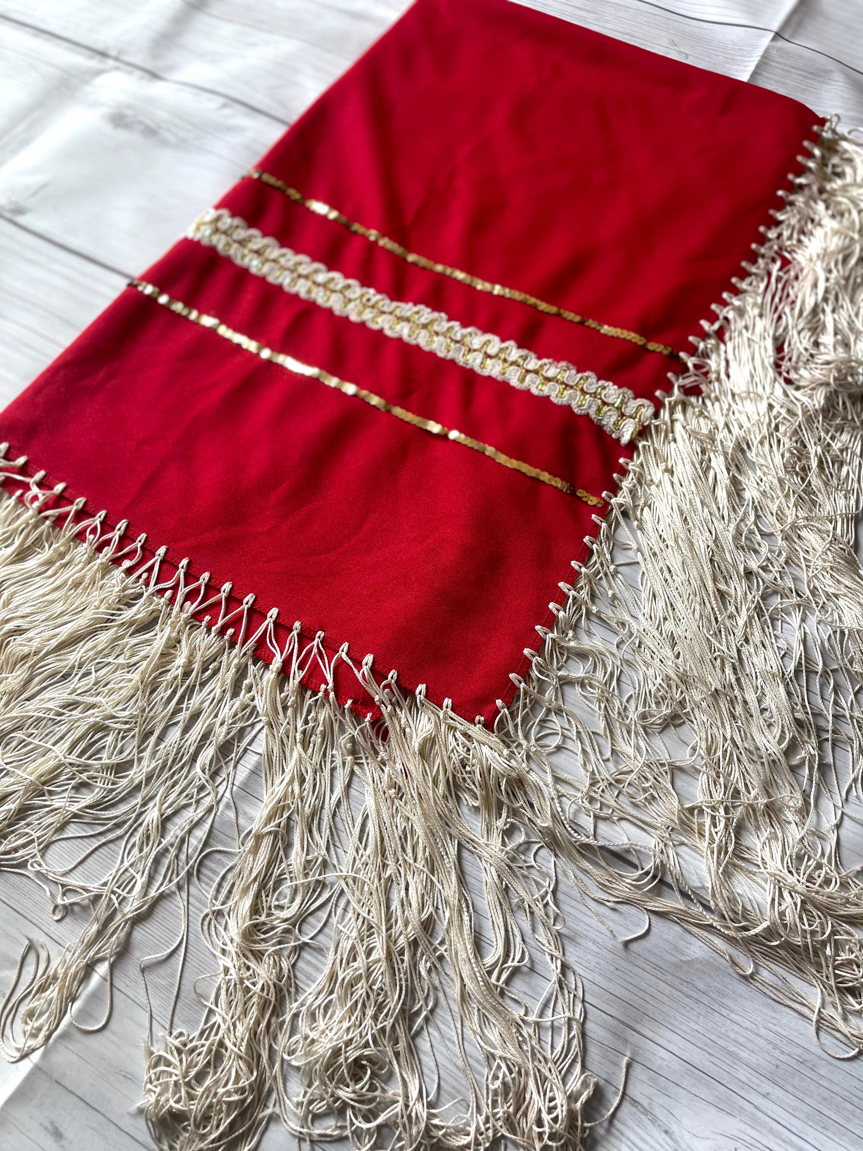 Navajo Old Pawn Red Vintage Blanket