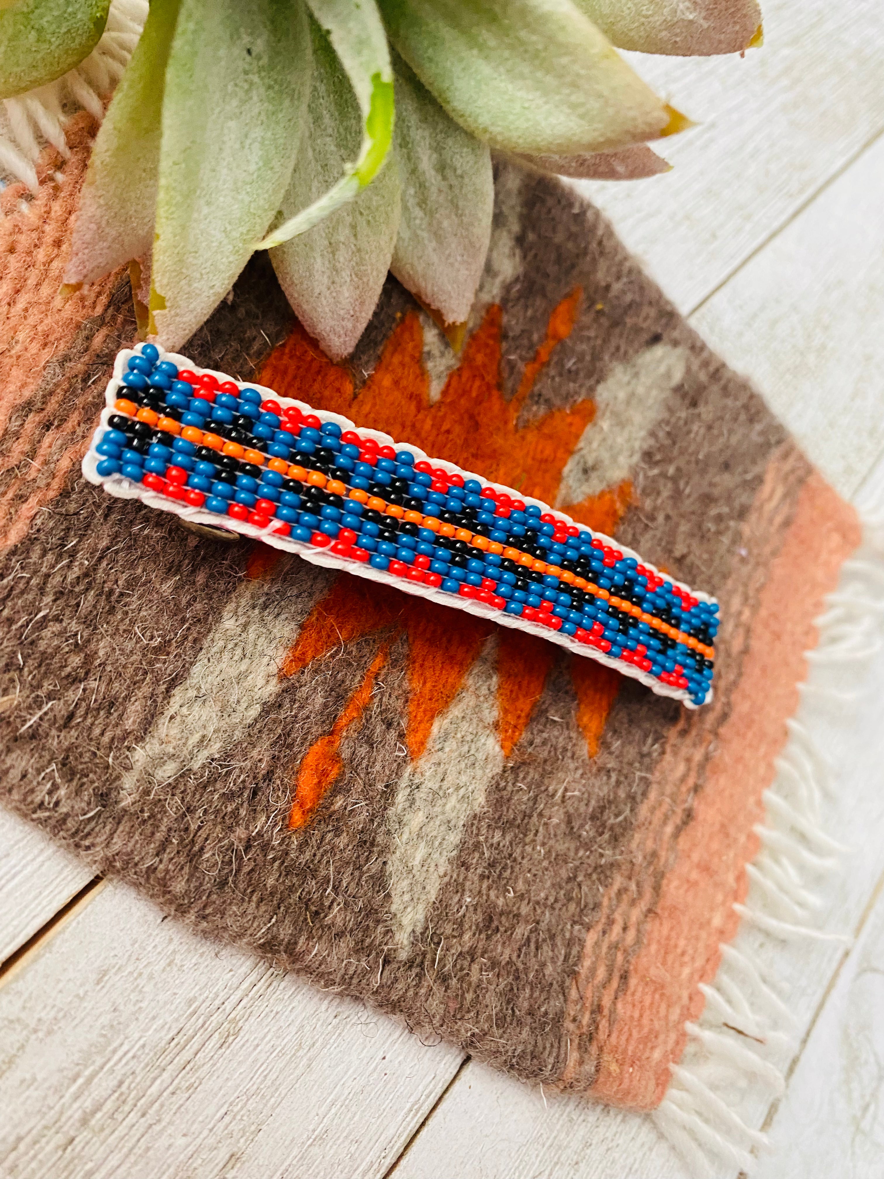 Navajo Handmade Beaded Barrette