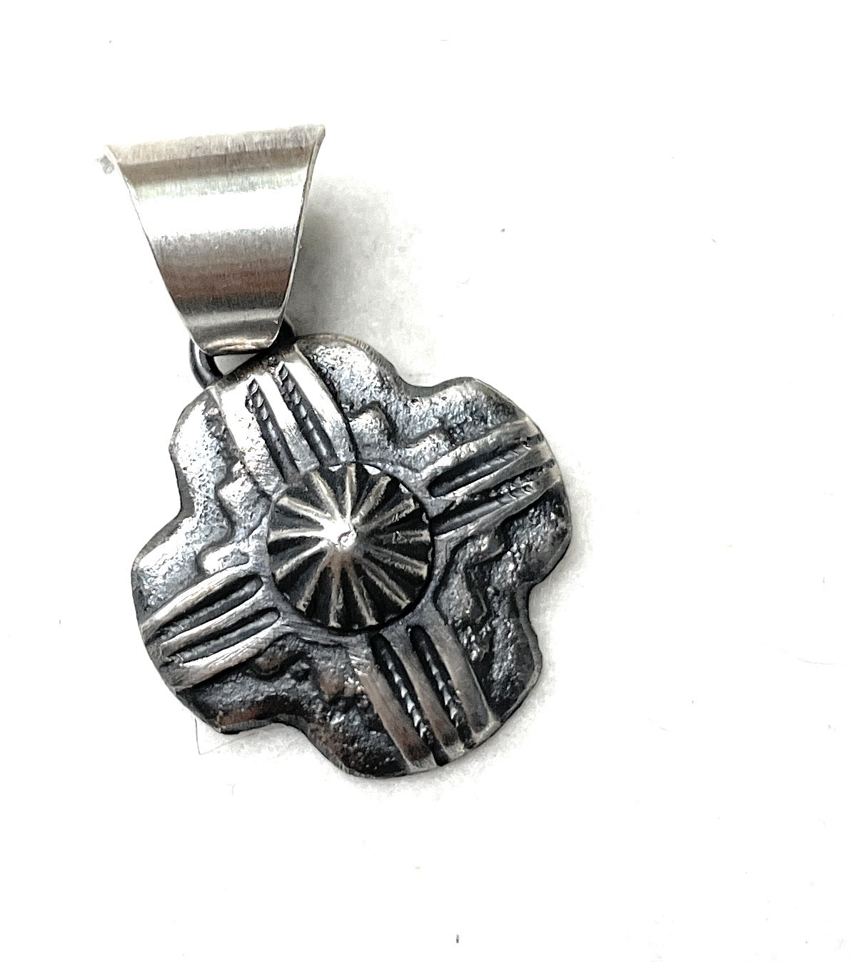 Navajo Sterling Silver Pendant By Chimney Butte