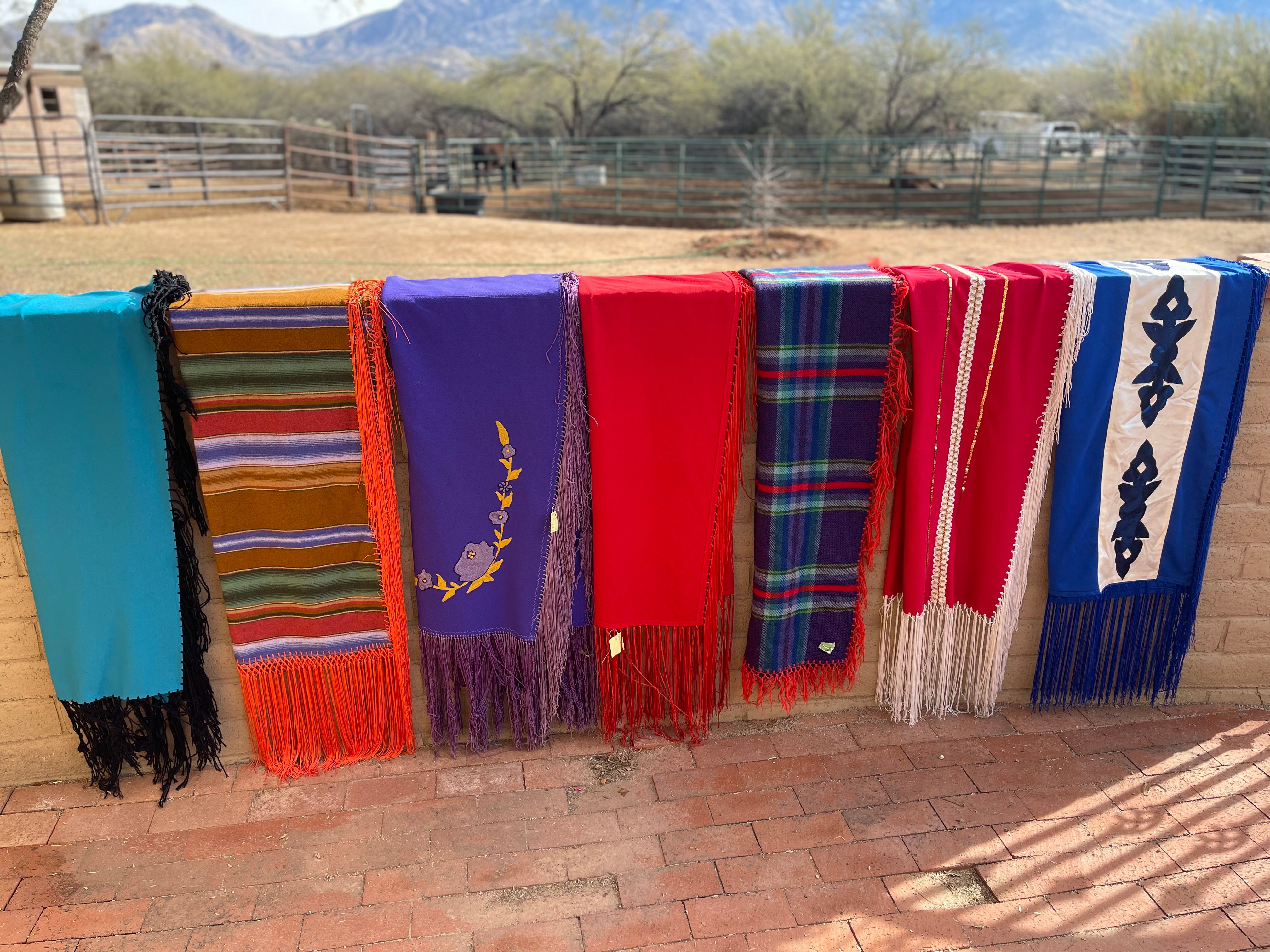 Navajo Old Pawn Blue Vintage Blanket