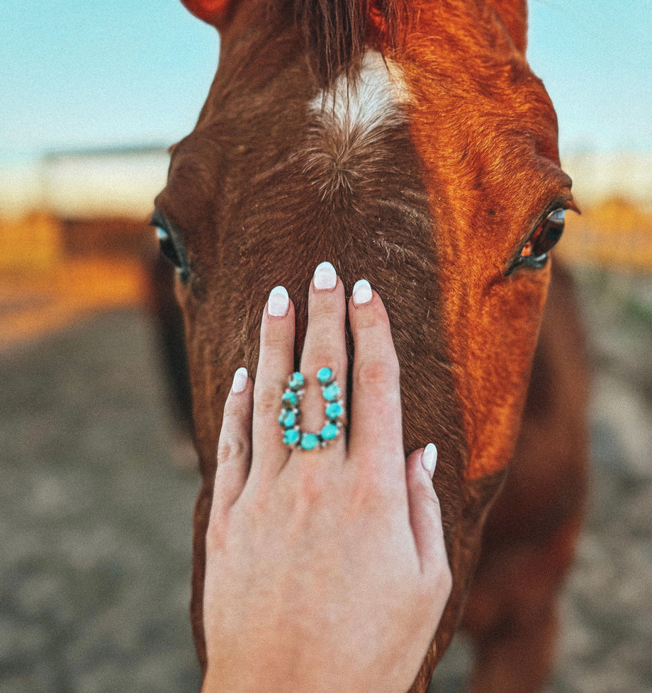 Common Horse|unisex Thai Silver Horse Ring - 15mm Animal Cocktail Party Band
