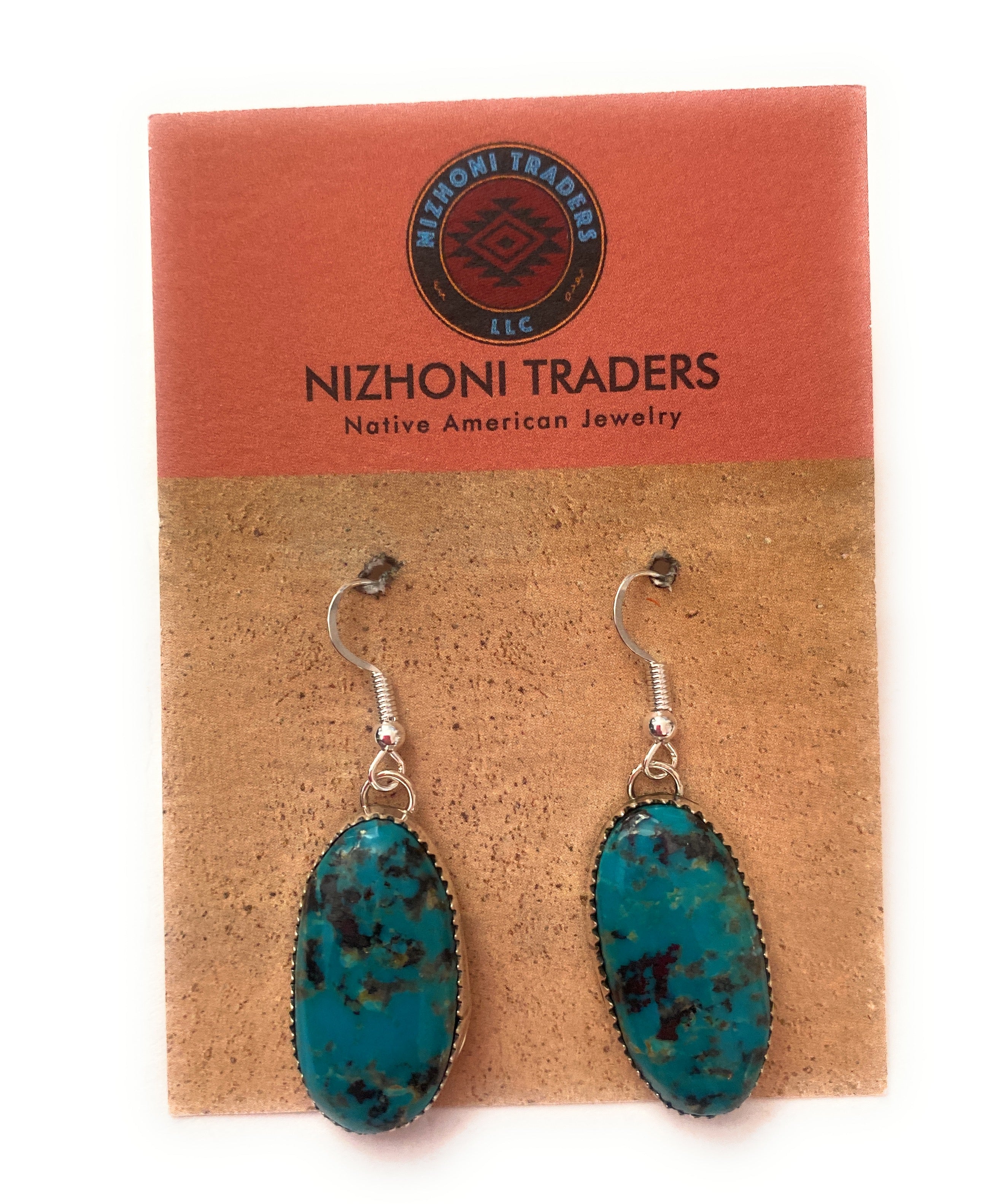 Navajo Turquoise & Sterling Silver Dangle Earrings