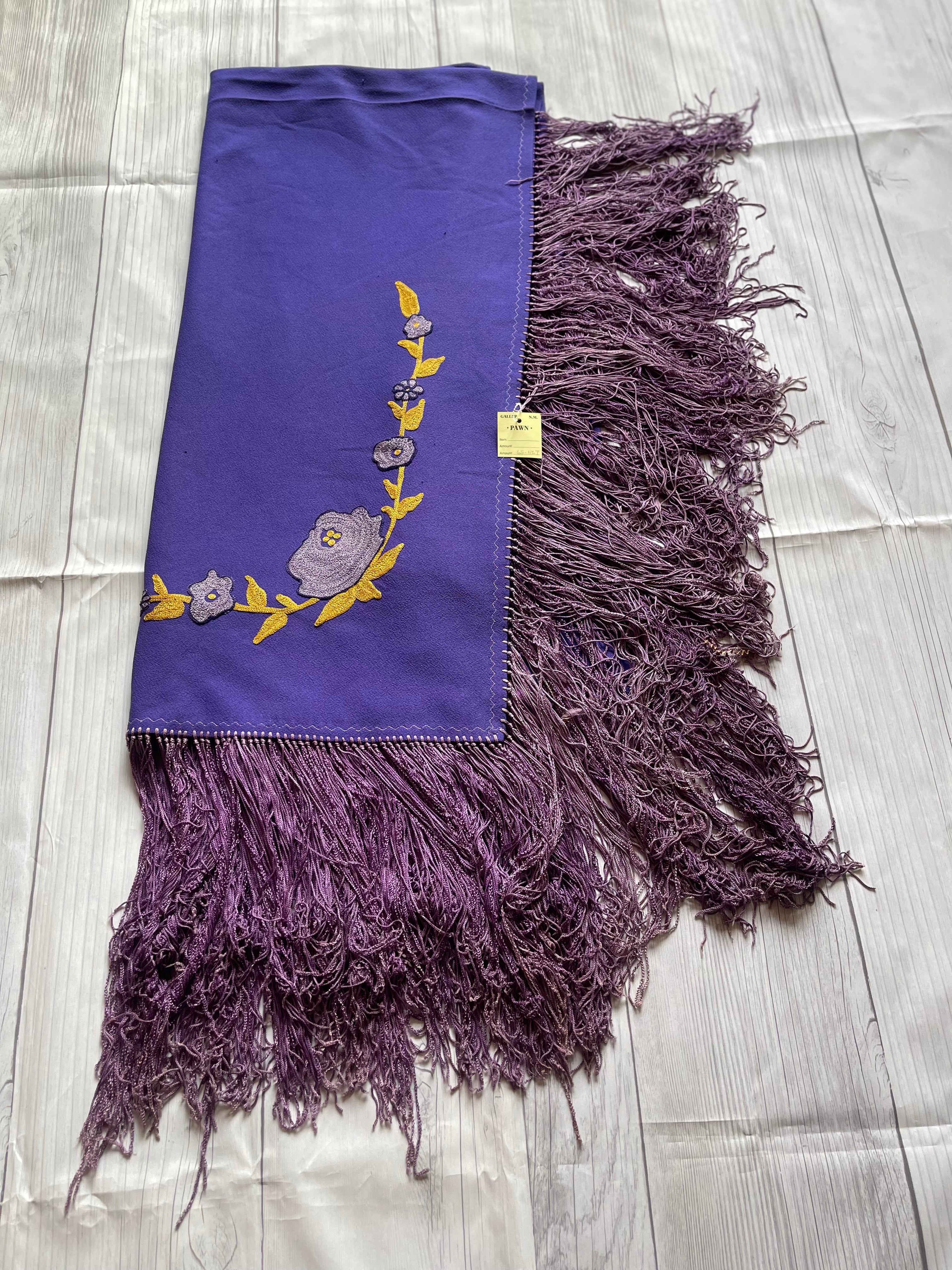 Navajo Old Pawn Purple Vintage Blanket