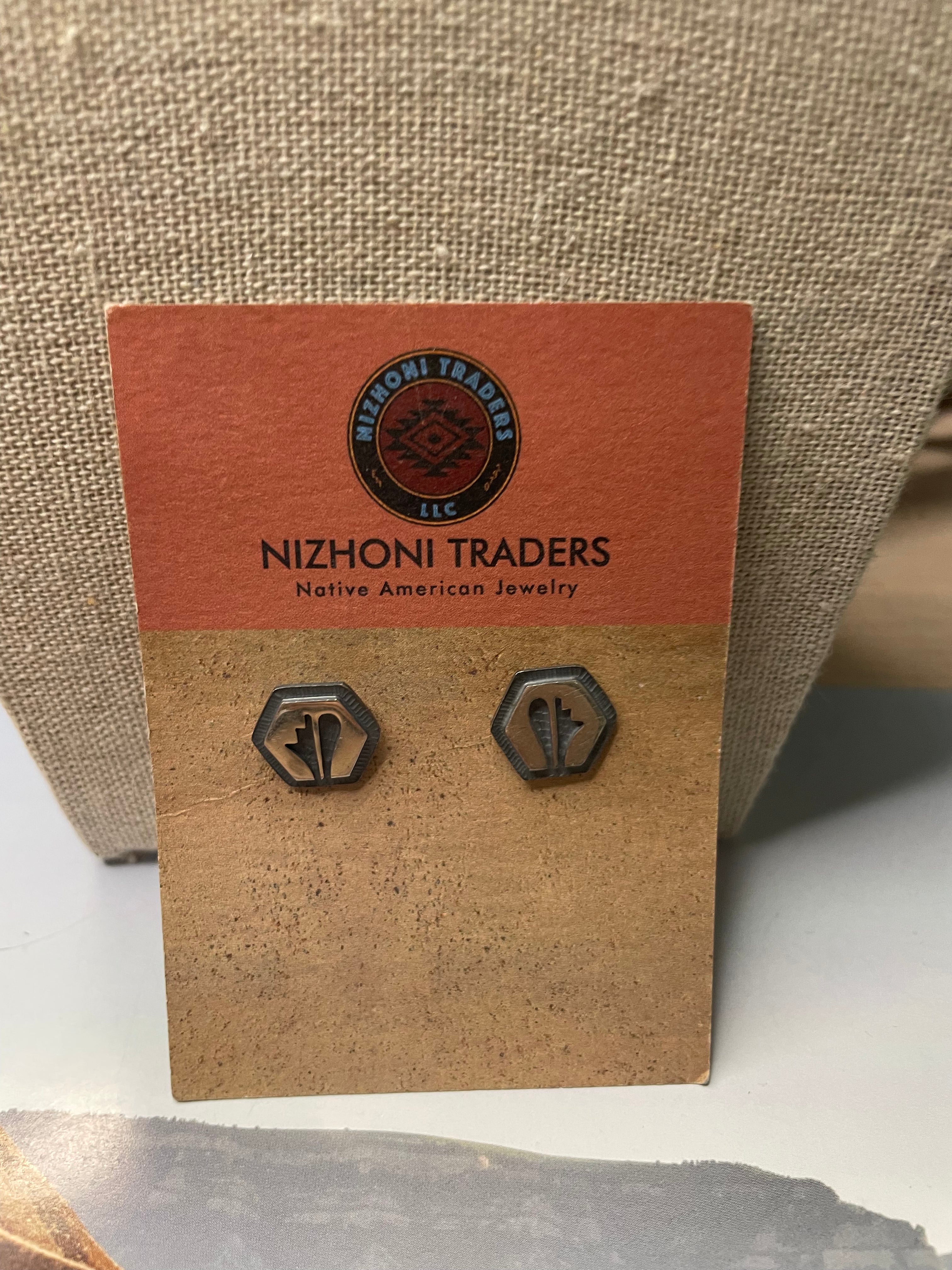 Hopi Sterling Silver Stud Earrings