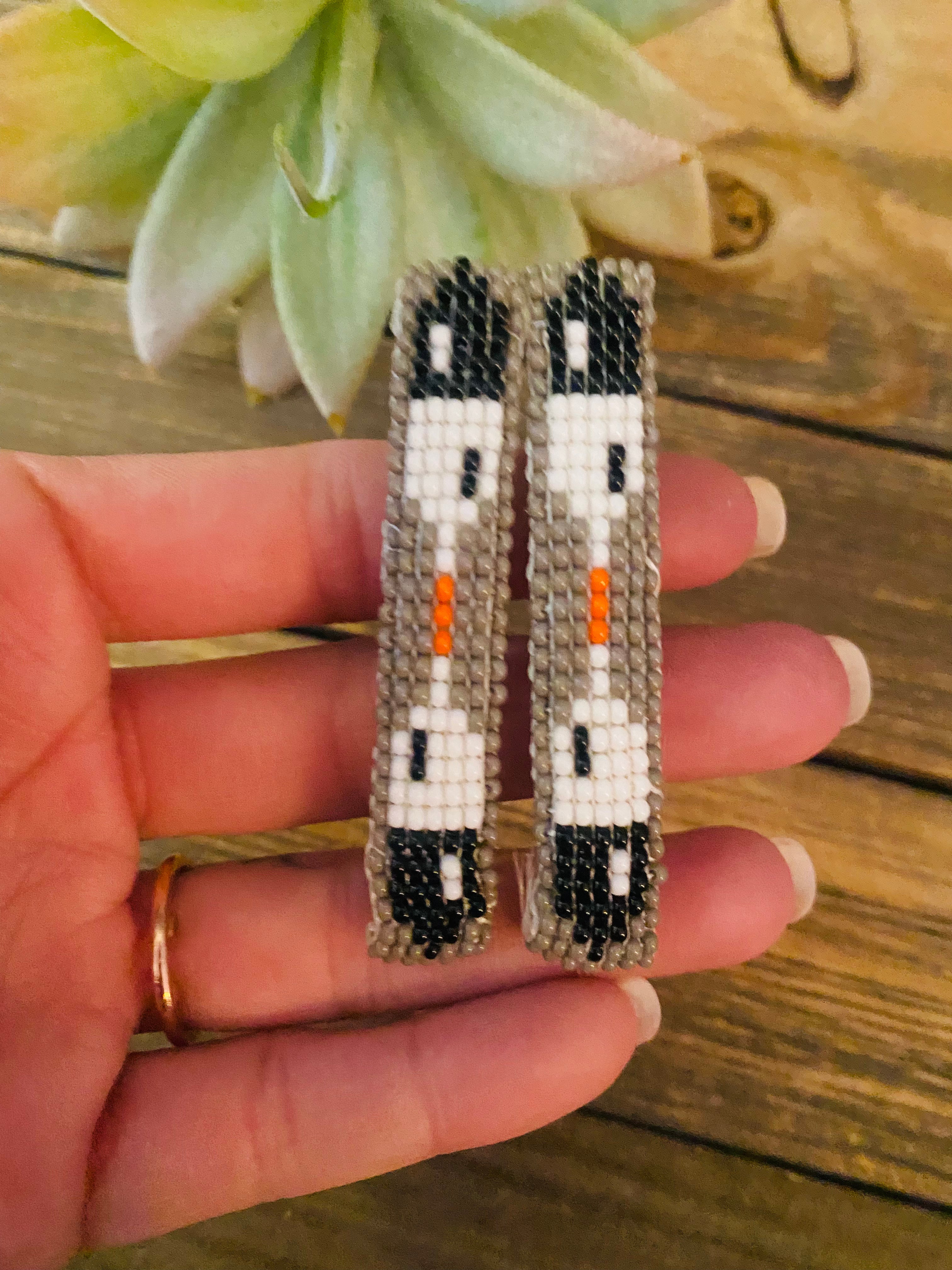 Navajo Handmade Beaded Barrette Set