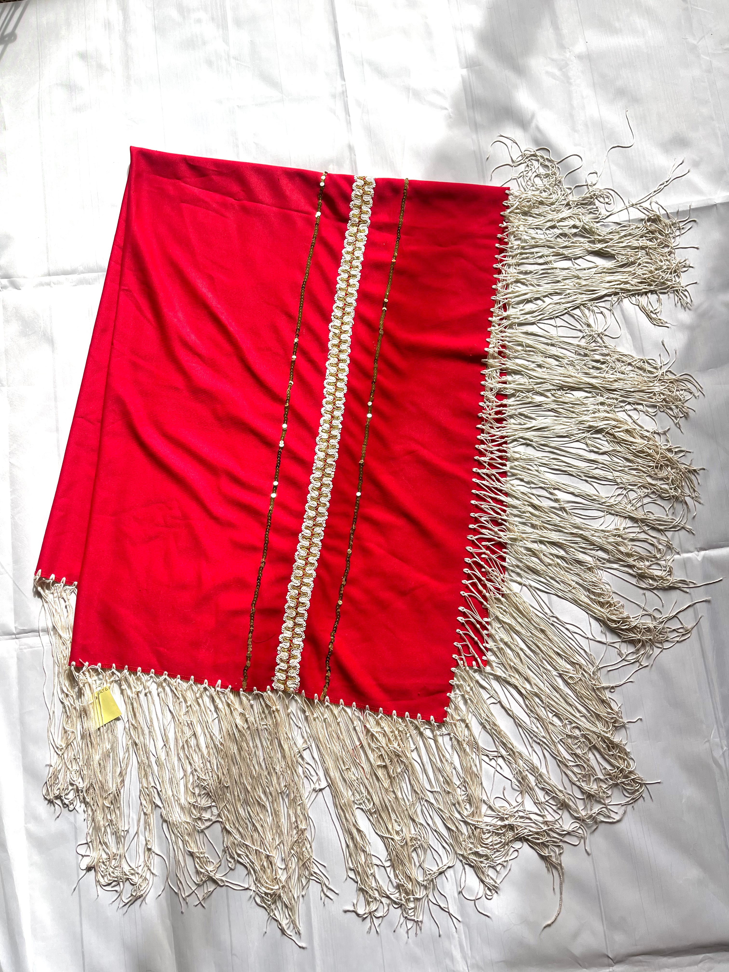 Navajo Old Pawn Red Vintage Blanket