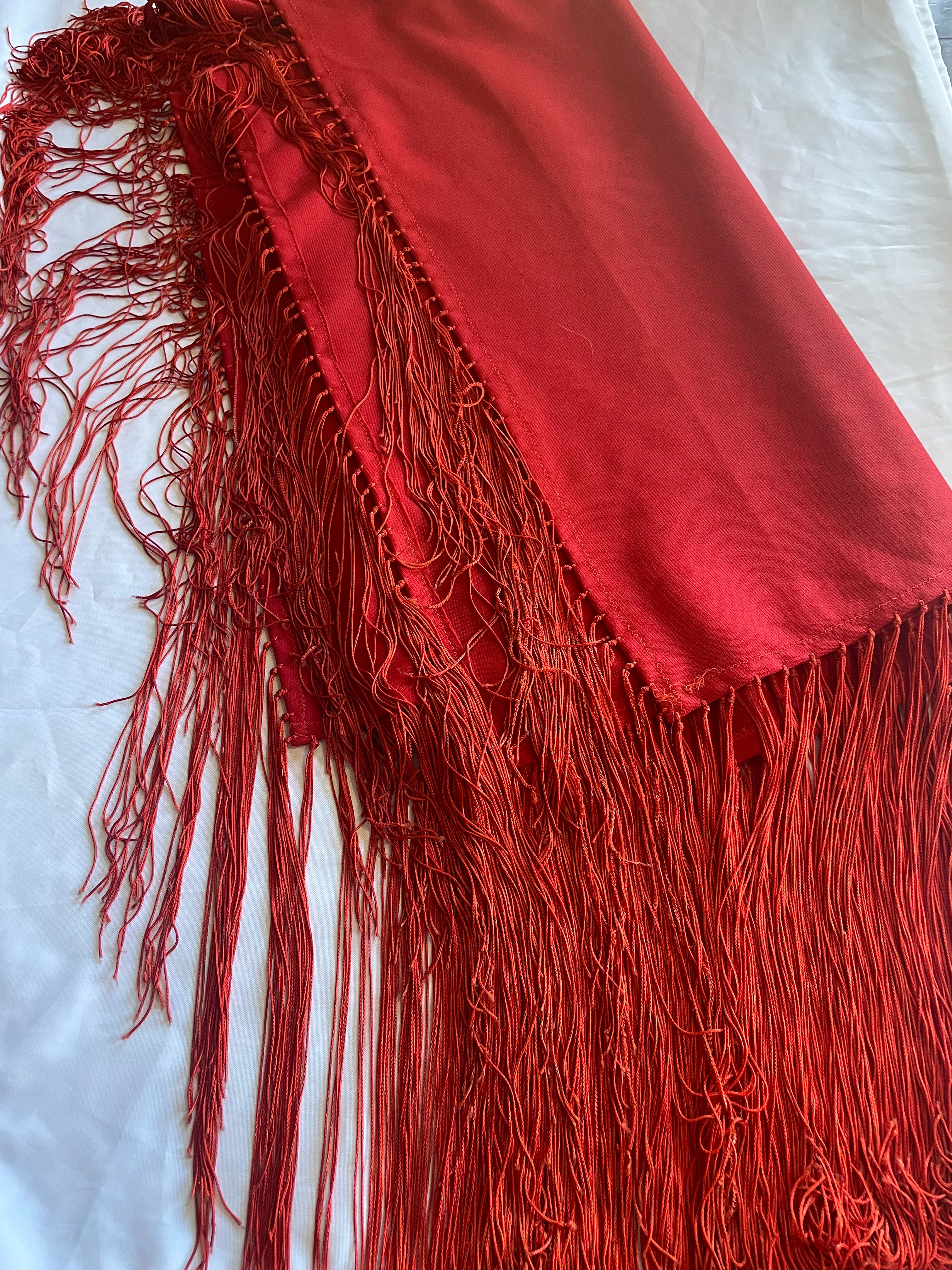 Navajo Old Pawn Red Vintage Blanket