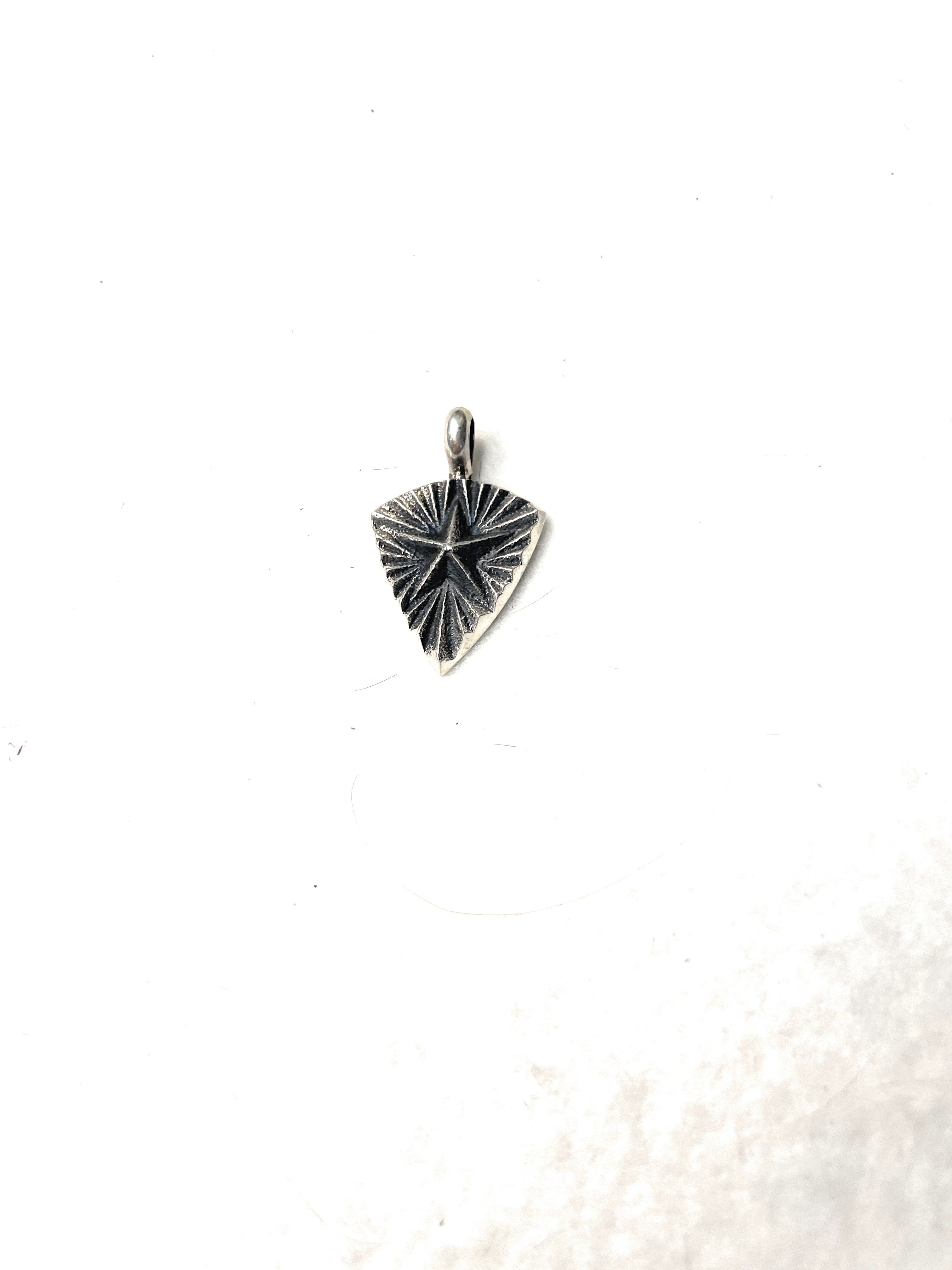 Navajo Sterling Silver Handmade Pendant Signed