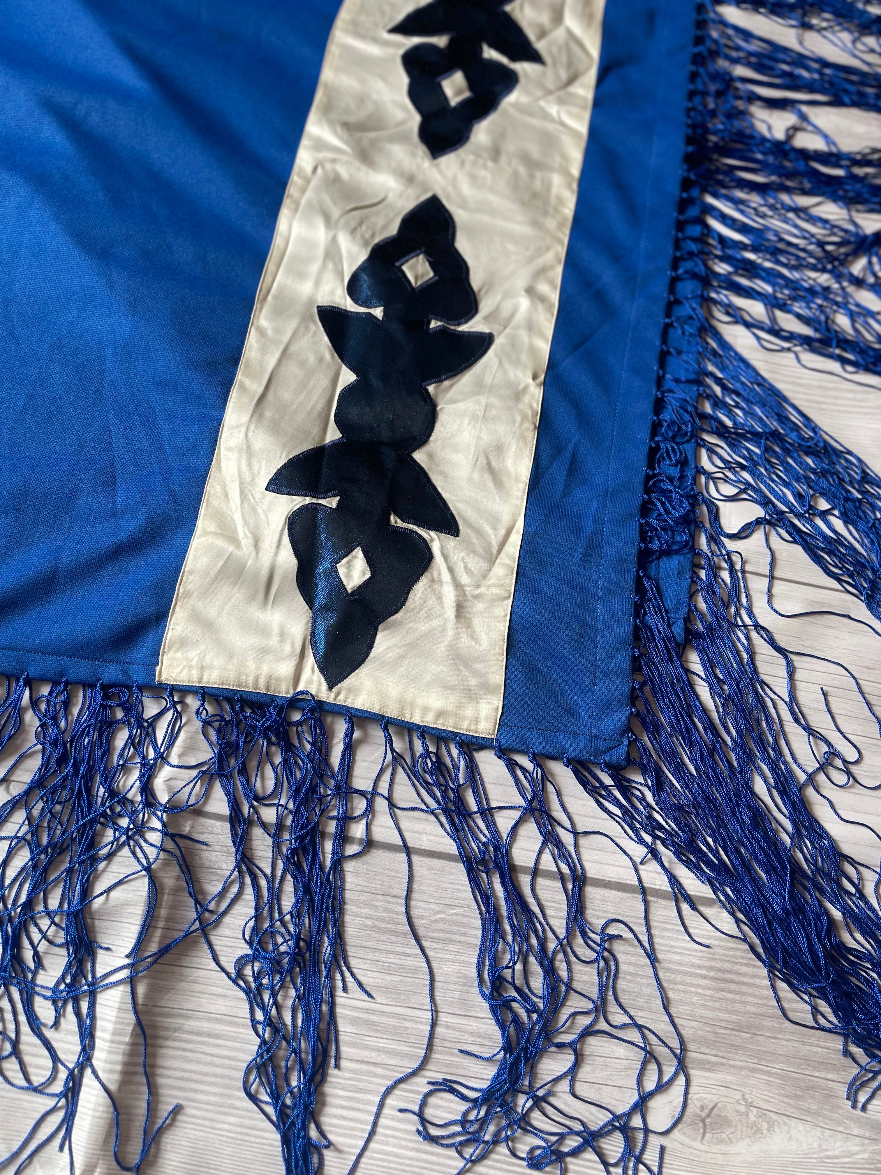 Navajo Old Pawn Blue Vintage Blanket