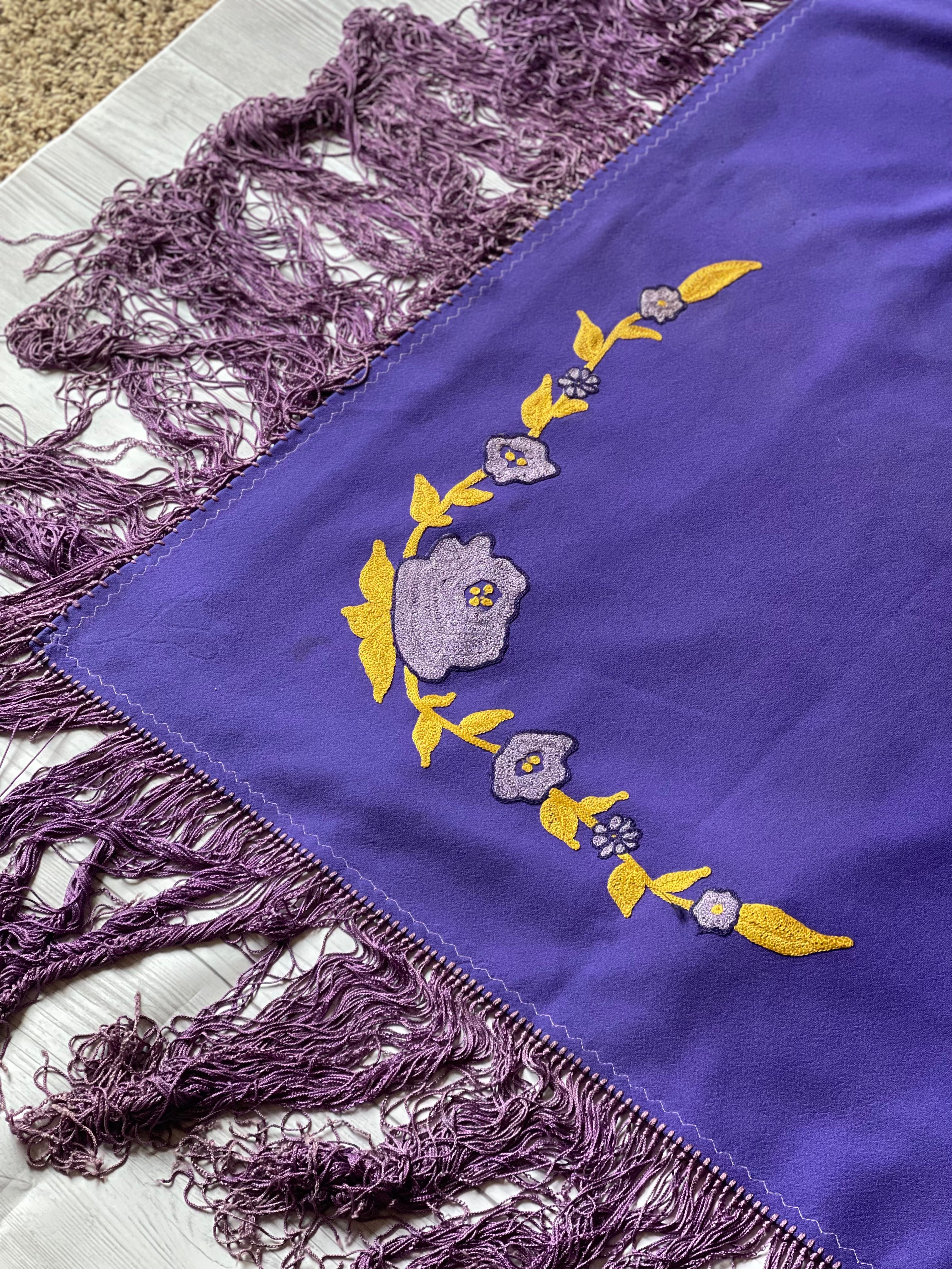 Navajo Old Pawn Purple Vintage Blanket