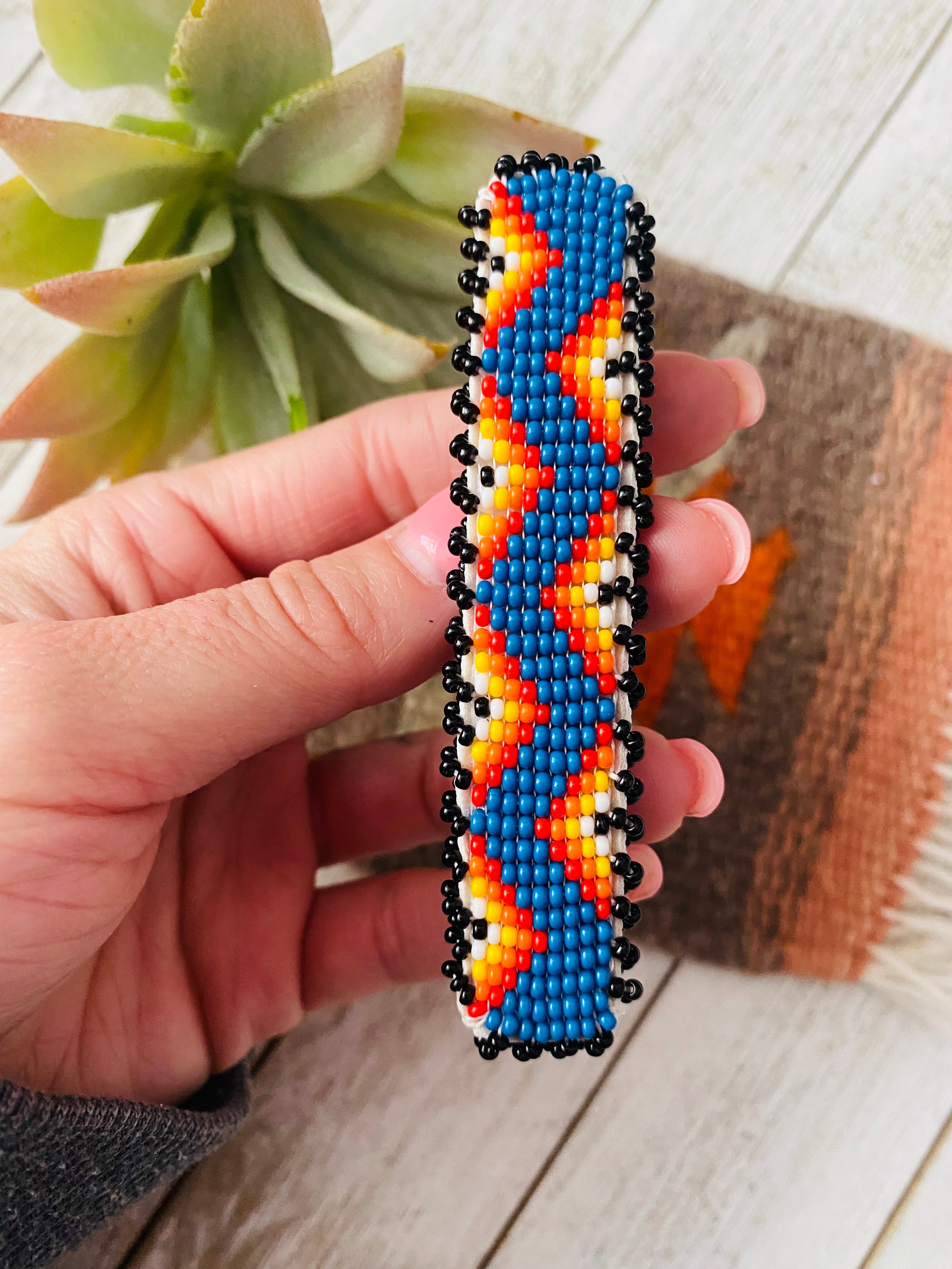 Navajo Handmade Beaded Barrette