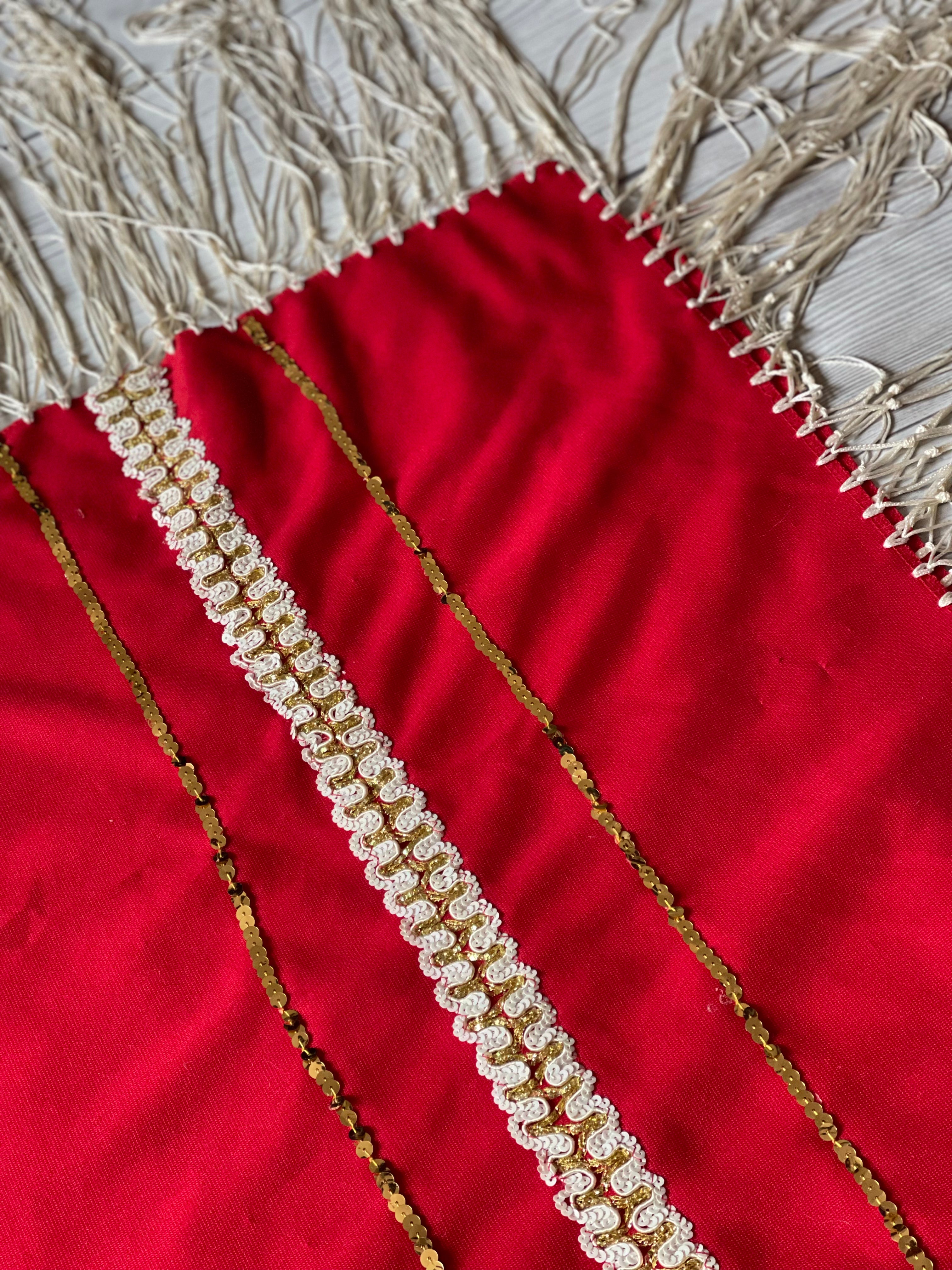 Navajo Old Pawn Red Vintage Blanket