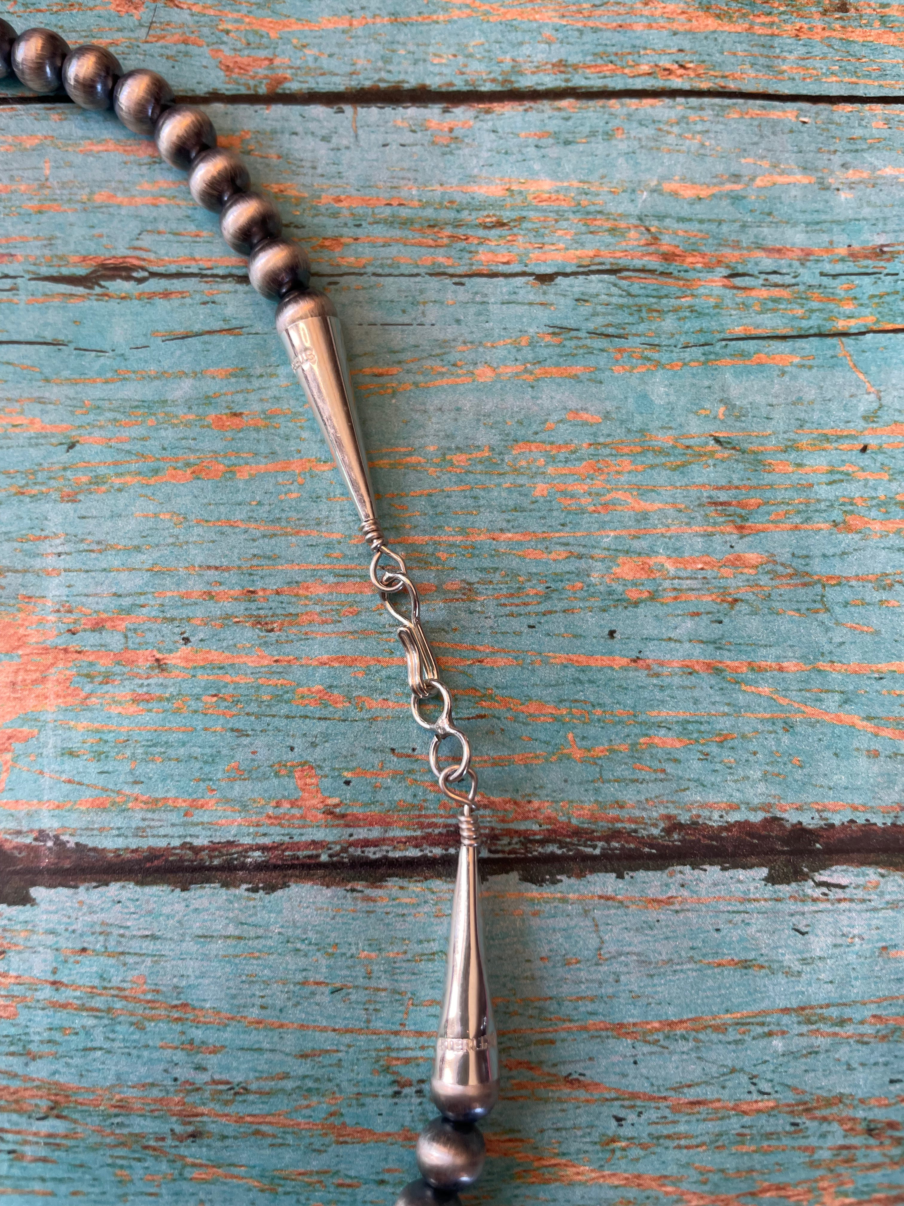 Navajo Multi Stone And Sterling Silver Squash Blossom Necklace Earrings Set By Tom Lewis