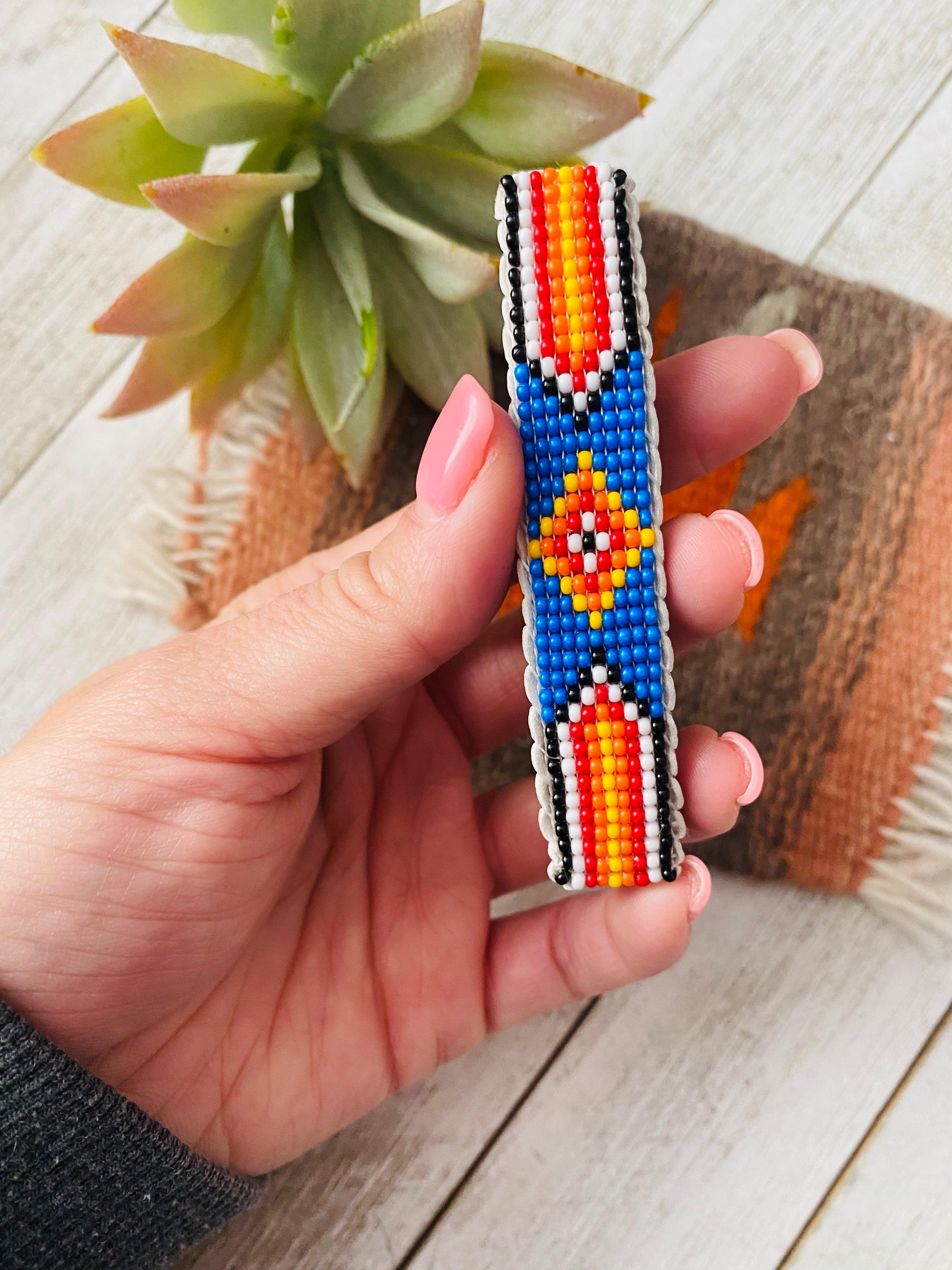 Navajo Handmade Beaded Barrette