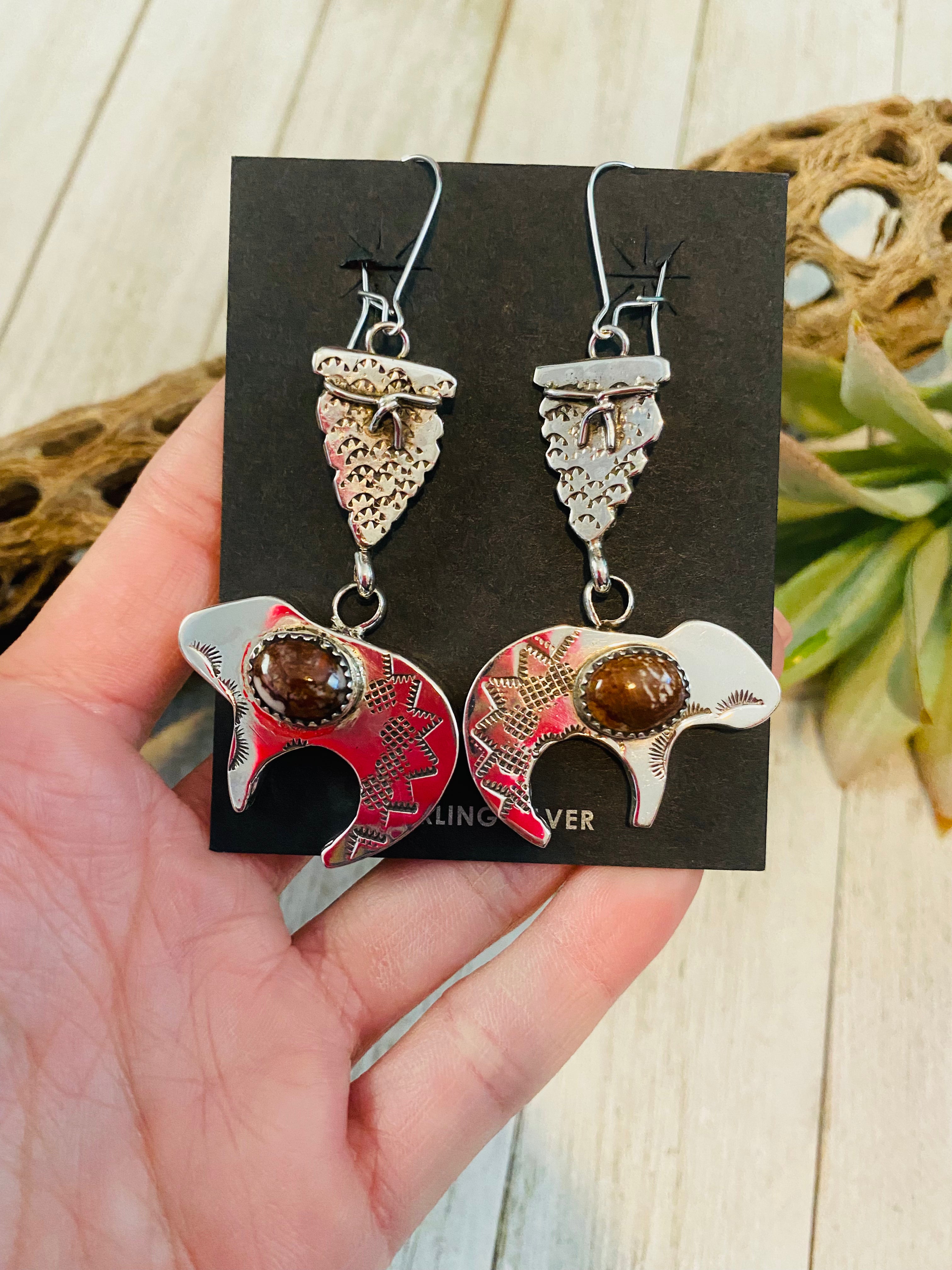 thumbnail image 2 of Gossip Girl 925 Sterling Silver Filled Hoof Earrings – Dangle Fashion Earrings, Wholesale 2 of 5