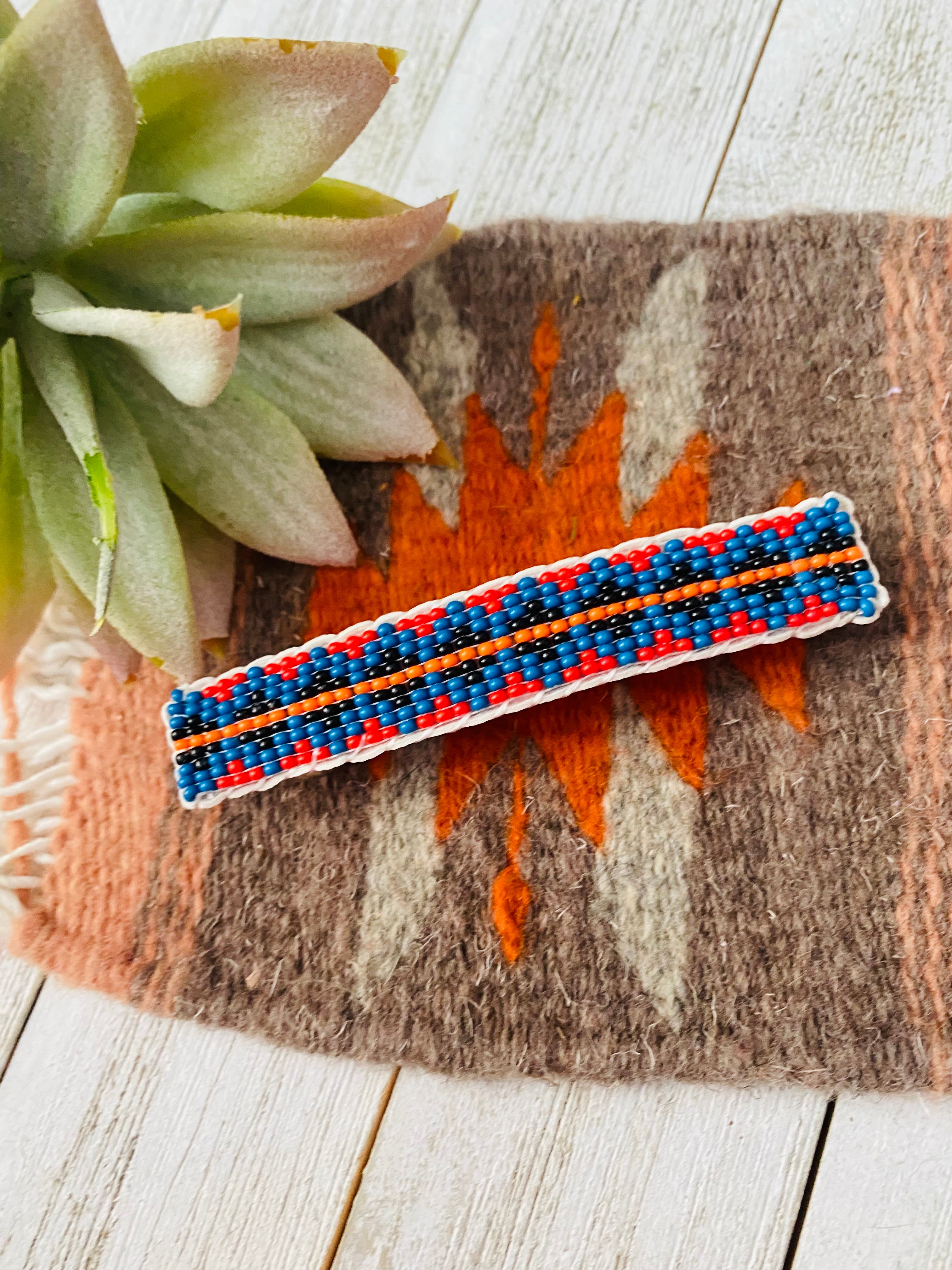 Navajo Handmade Beaded Barrette