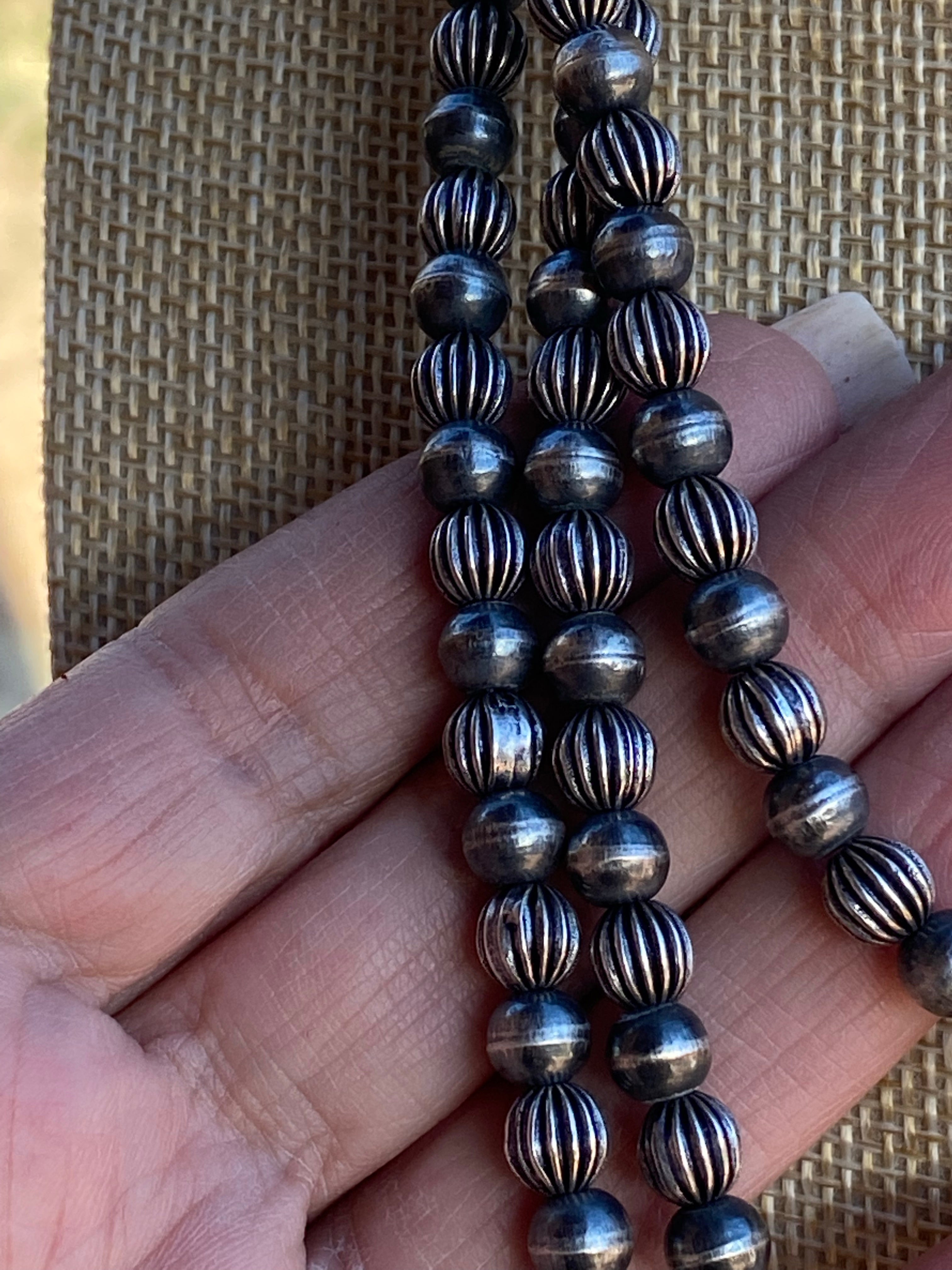 Handmade Navajo Pearl Necklace ~ All 6mm beads ~ Choose Length