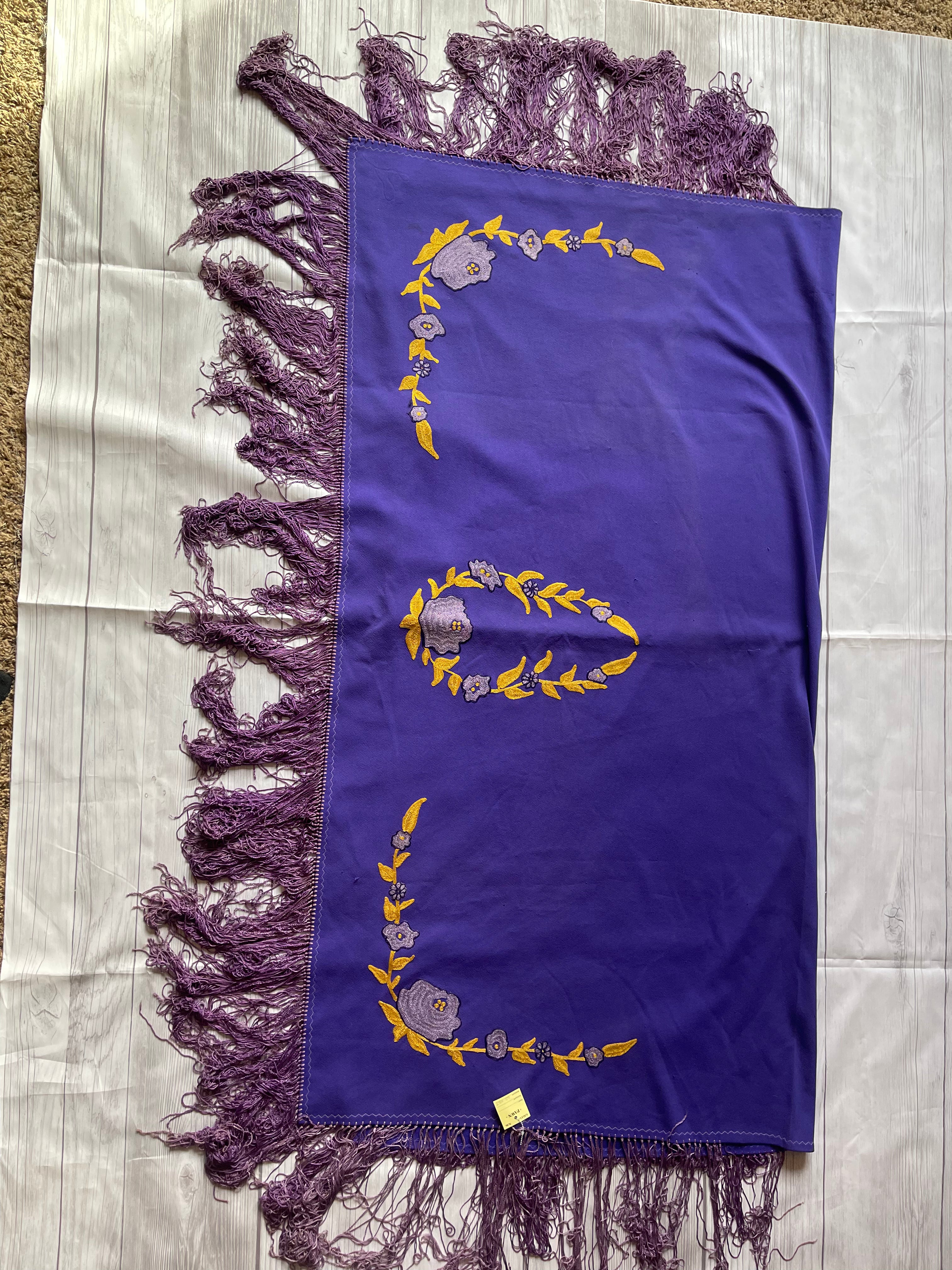 Navajo Old Pawn Purple Vintage Blanket