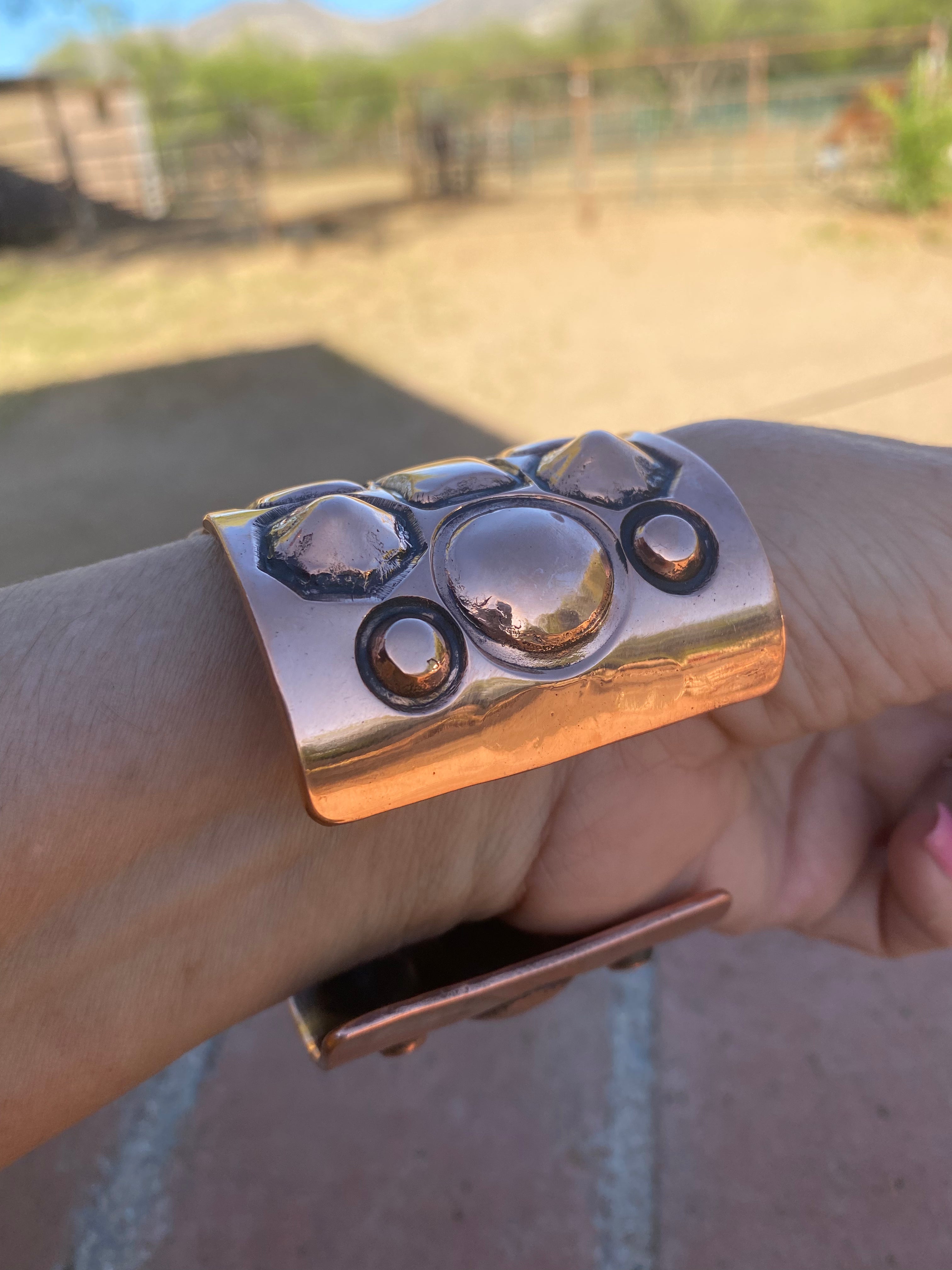 Navajo Copper Cuff Bracelet By Cody Willie  Signed & Stamped