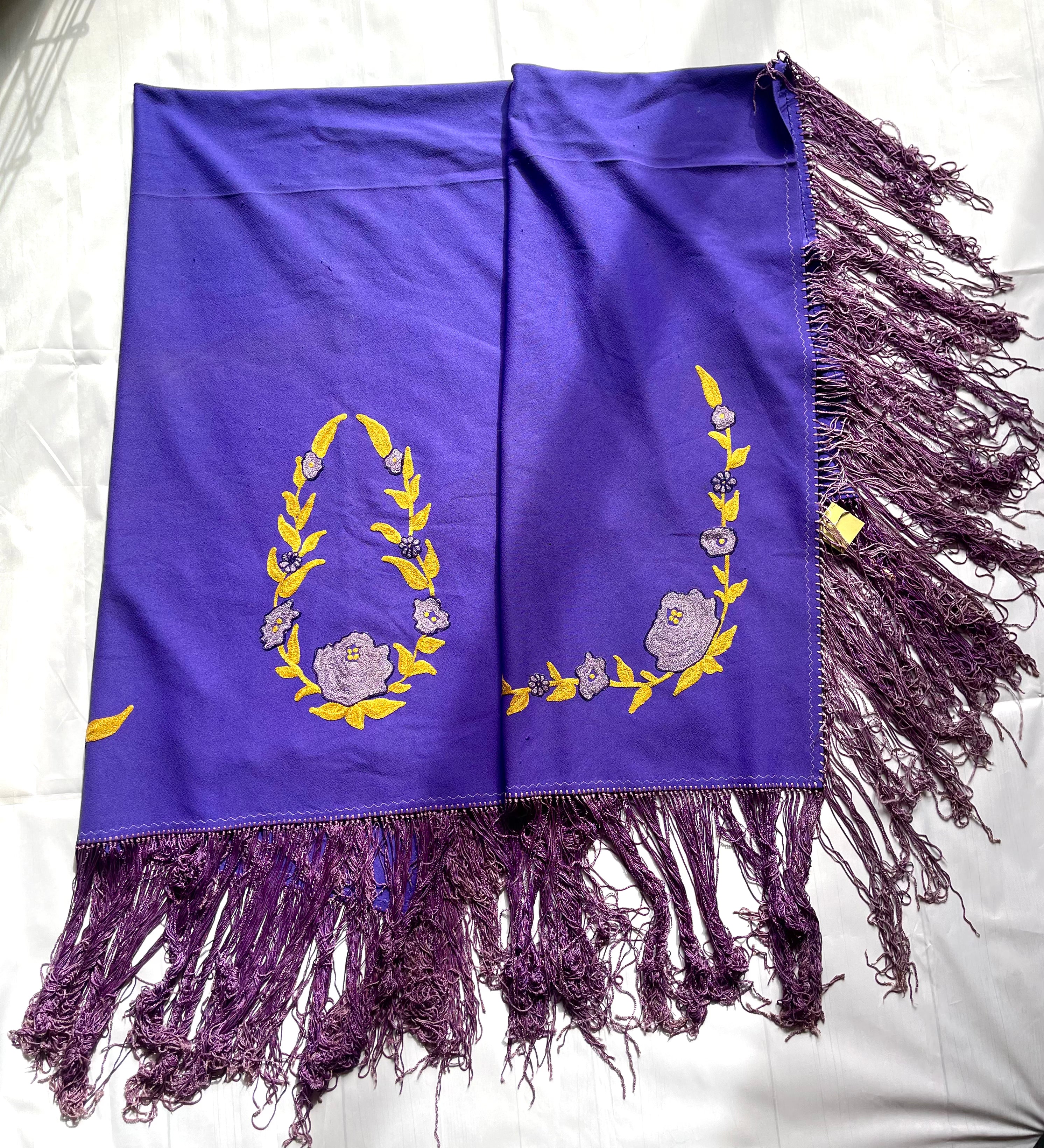 Navajo Old Pawn Purple Vintage Blanket