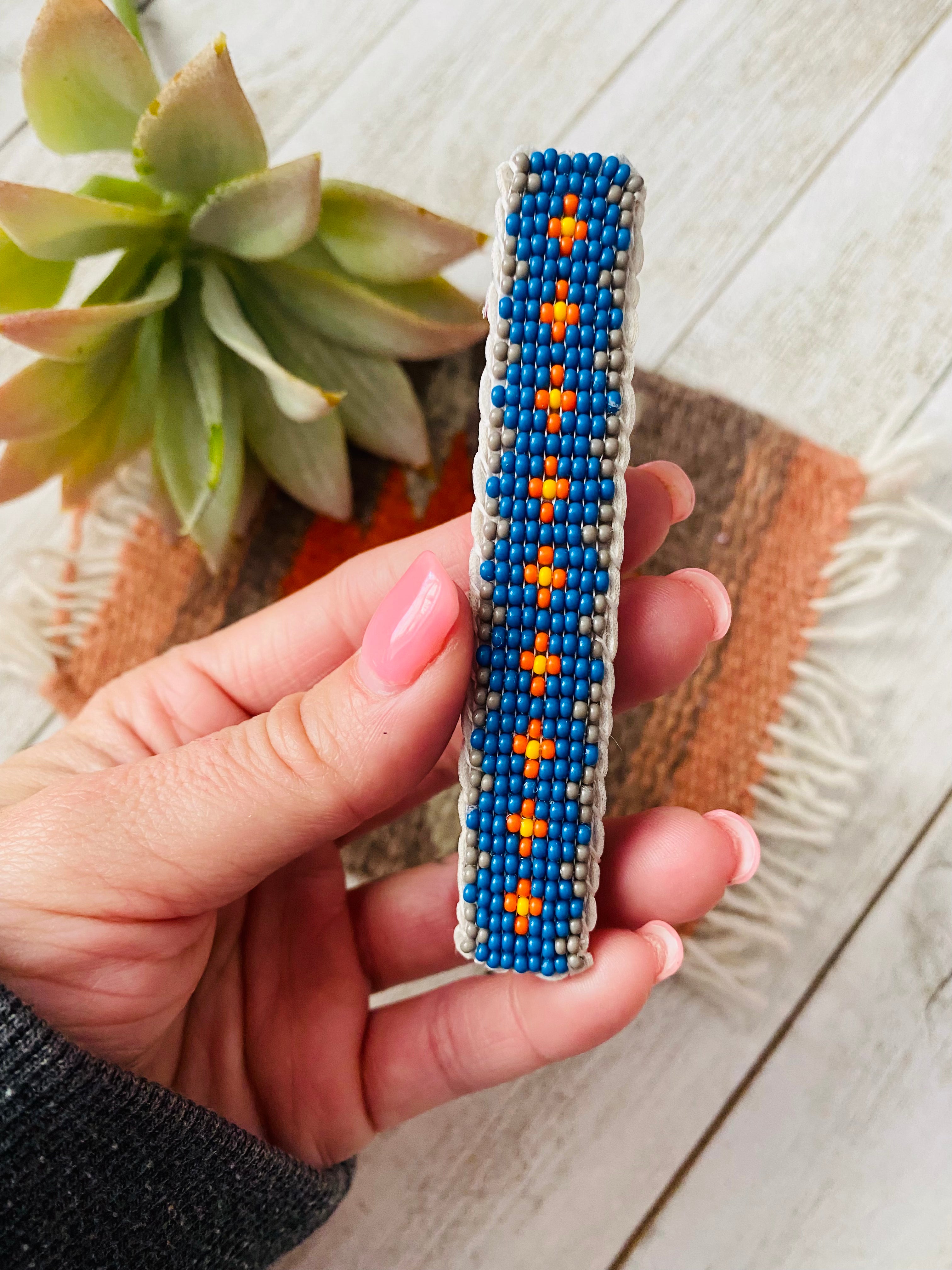 Navajo Handmade Beaded Barrette