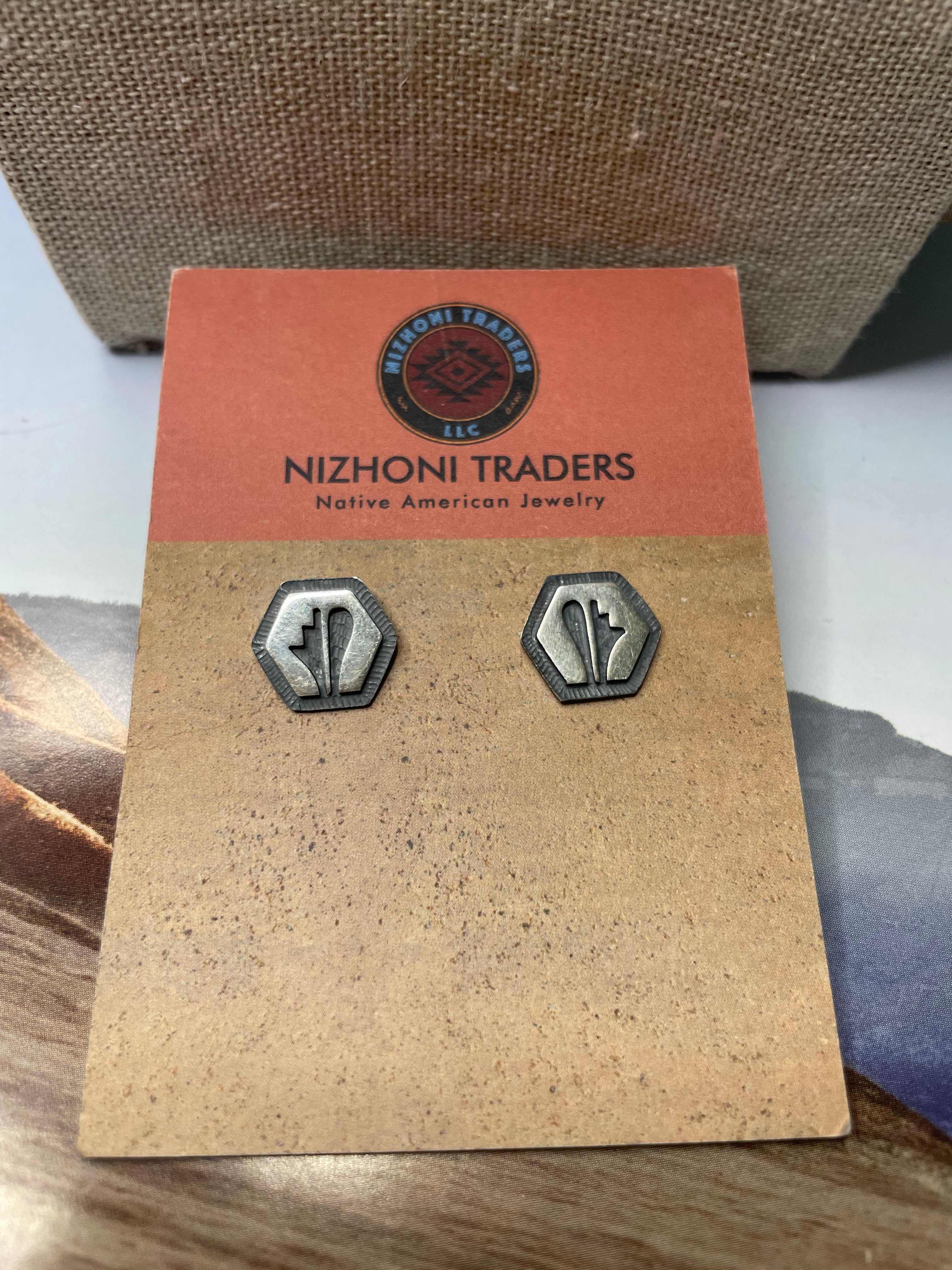 Hopi Sterling Silver Stud Earrings