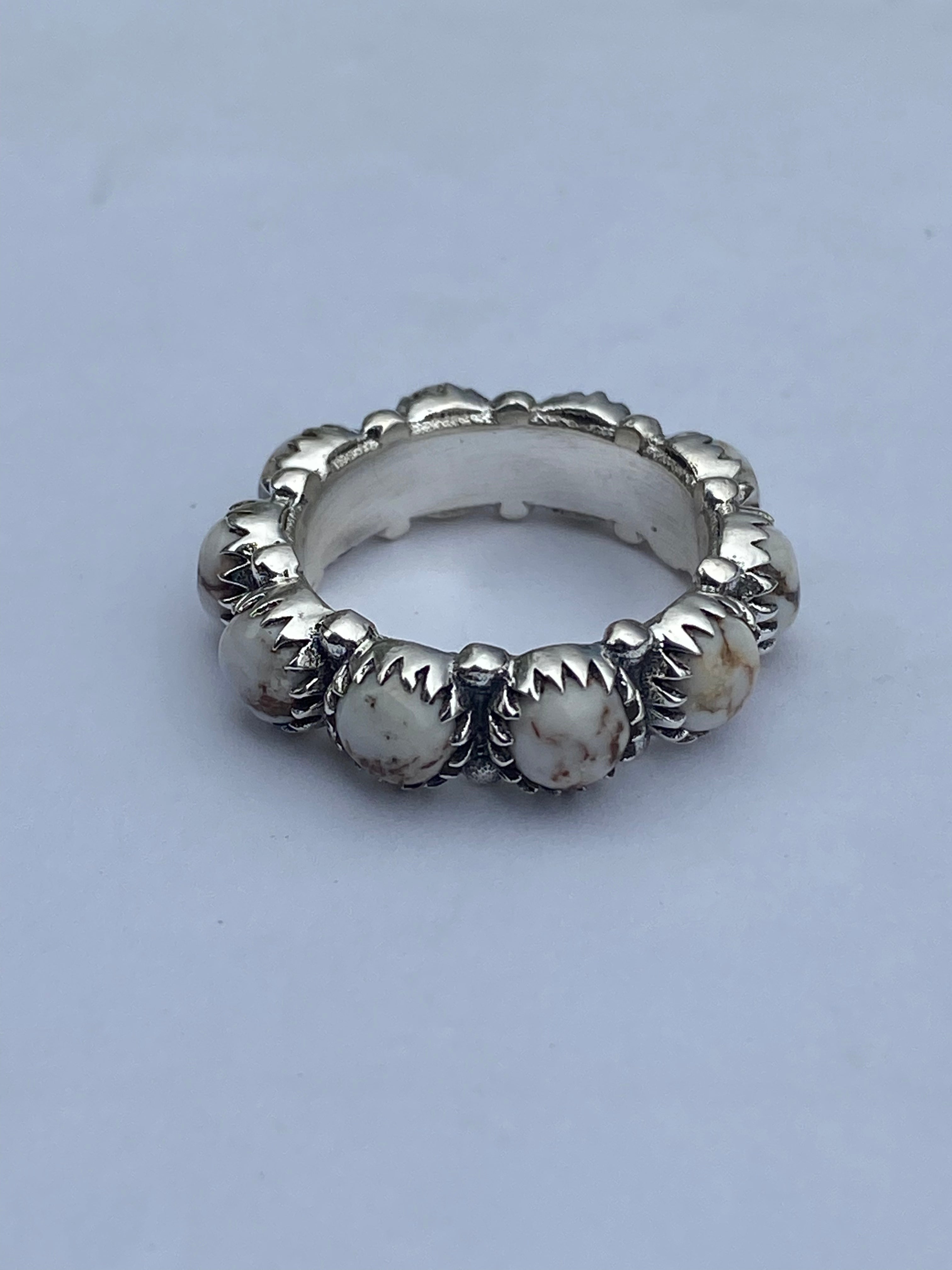 Wild Horse & Sterling Silver Eternity Band