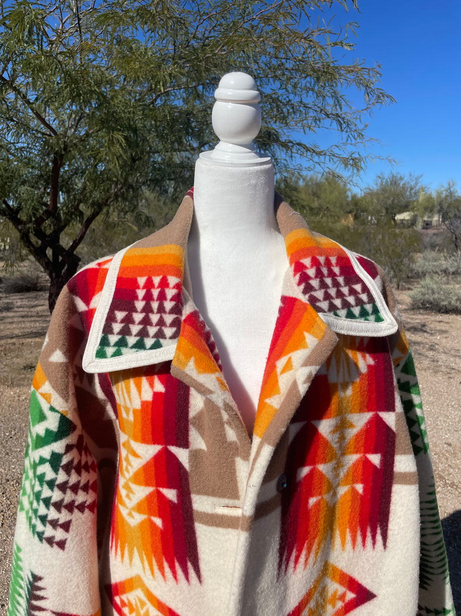 Vintage pendleton blanket coat sales