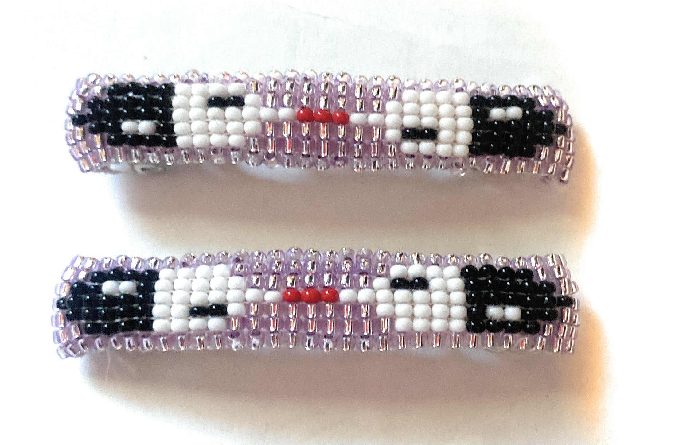 Navajo Handmade Beaded Barrette Set