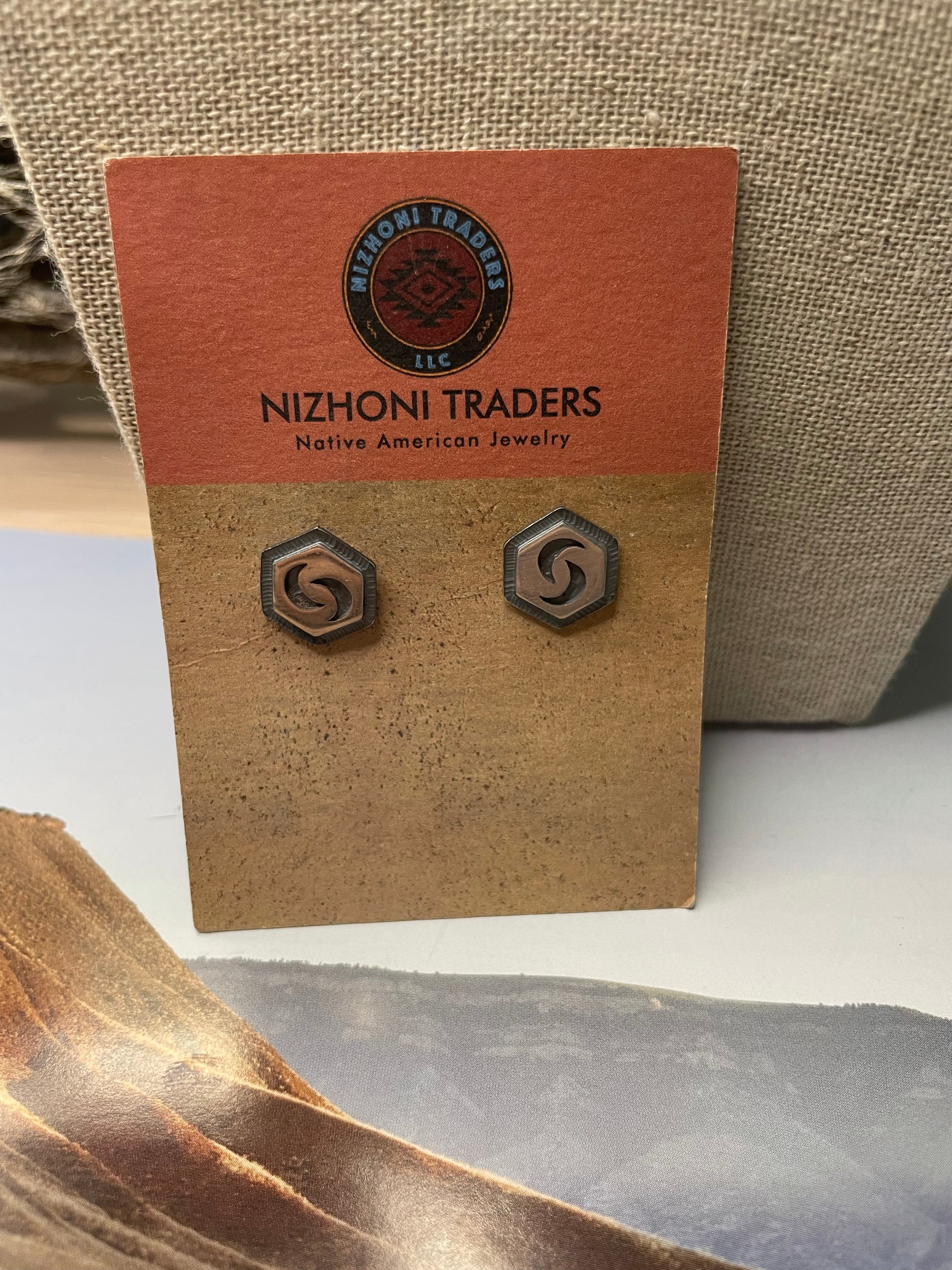 Hopi Sterling Silver Stud Earrings