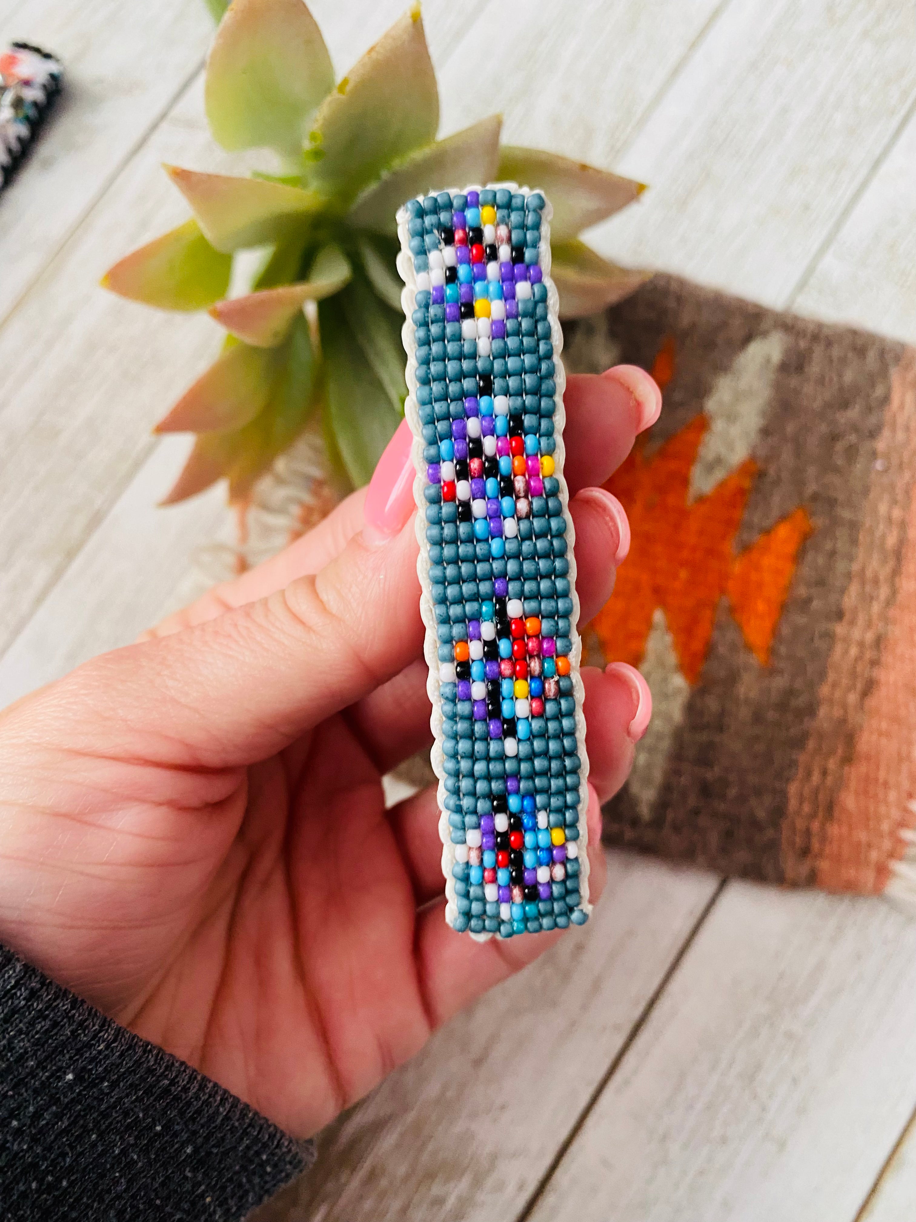 Navajo Handmade Beaded Barrette