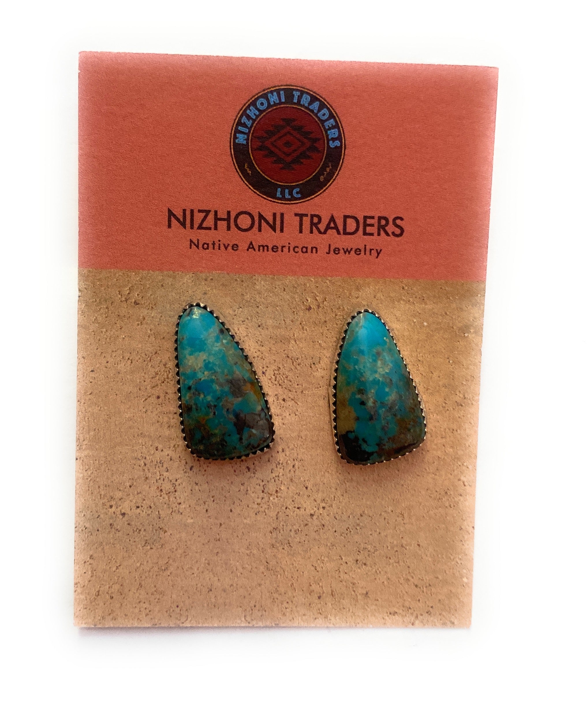 Navajo Turquoise & Sterling Silver Stud Earrings