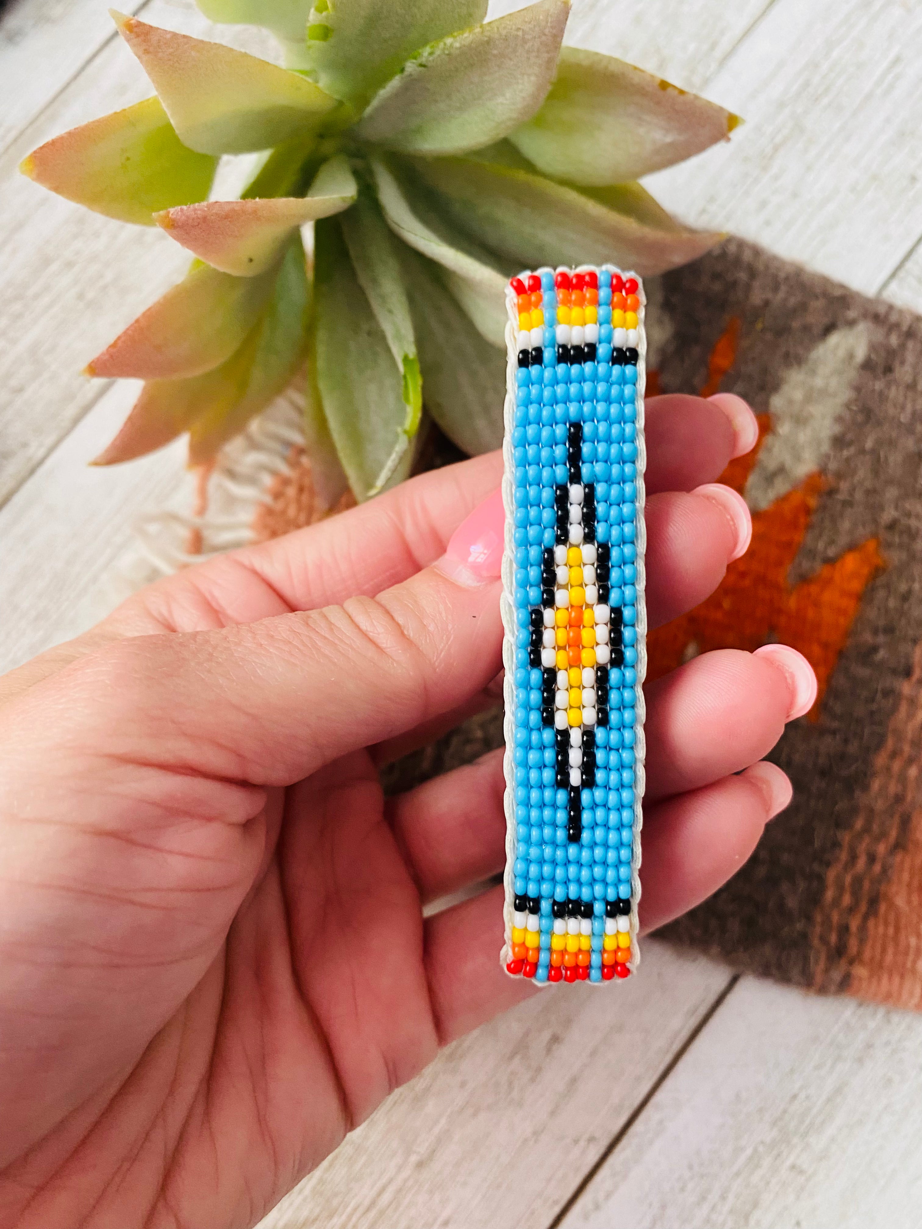 Navajo Handmade Beaded Barrette