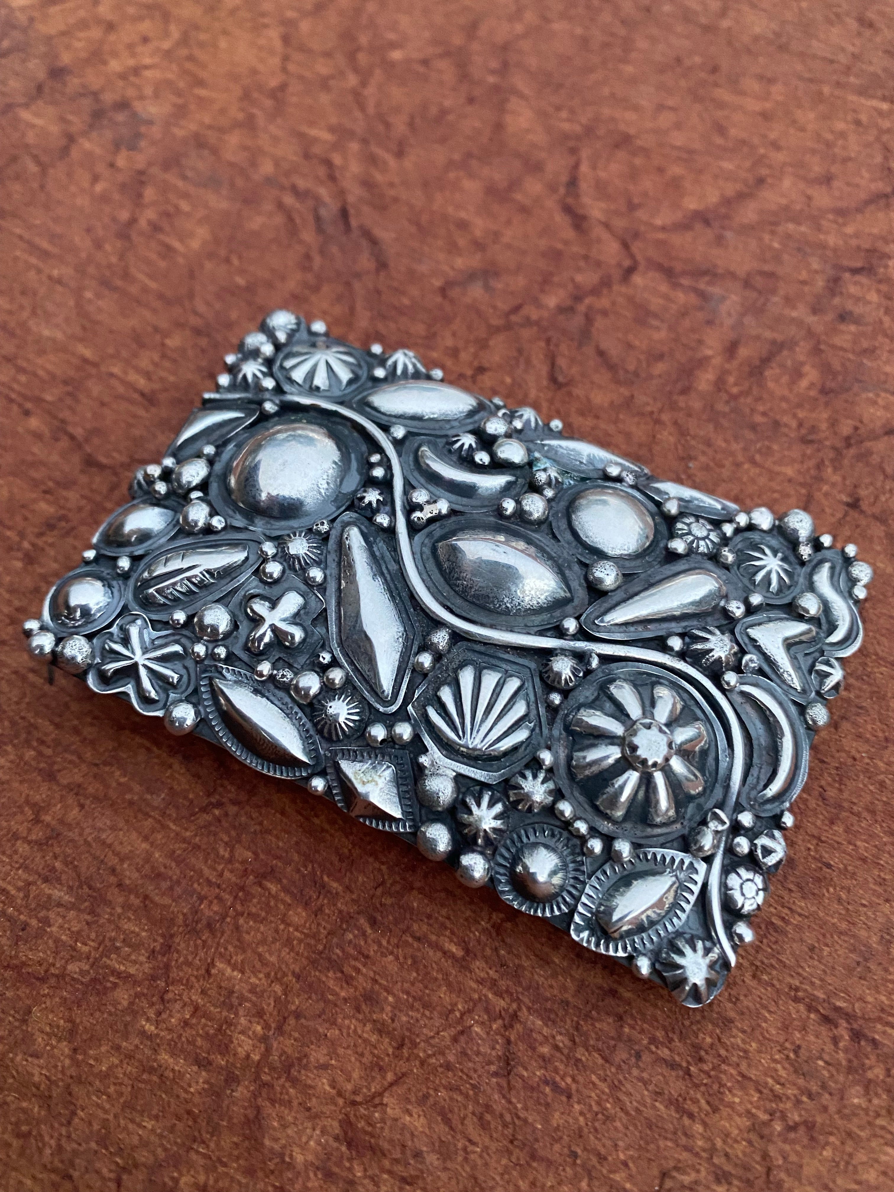 Navajo Ronnie Willie Sterling Silver Belt Buckle