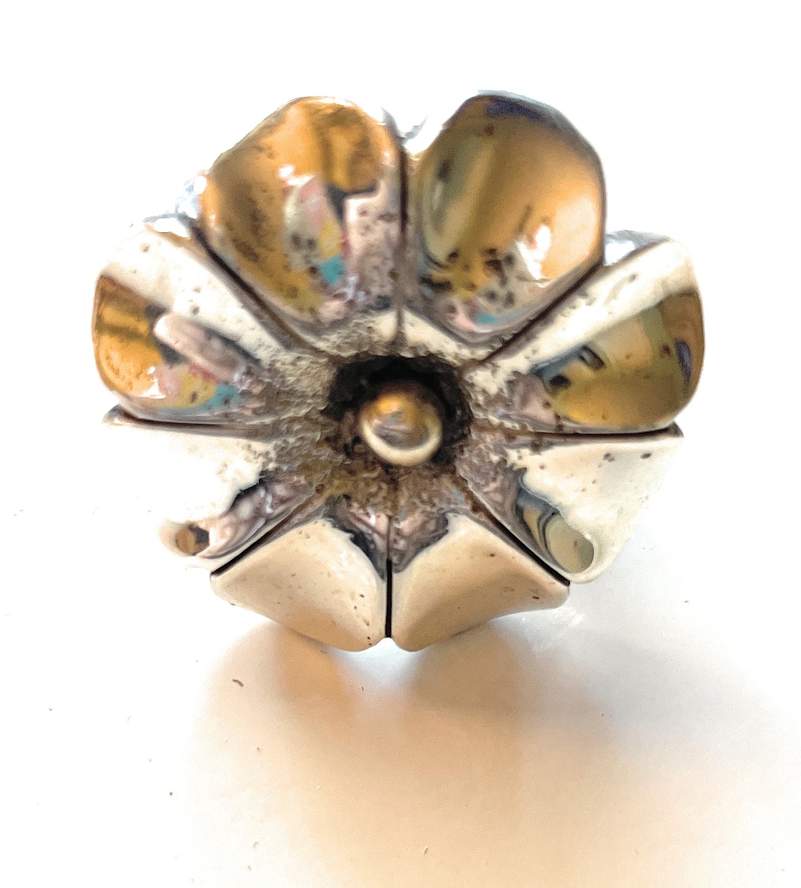 Navajo Sterling Silver Adjustable Flower Ring