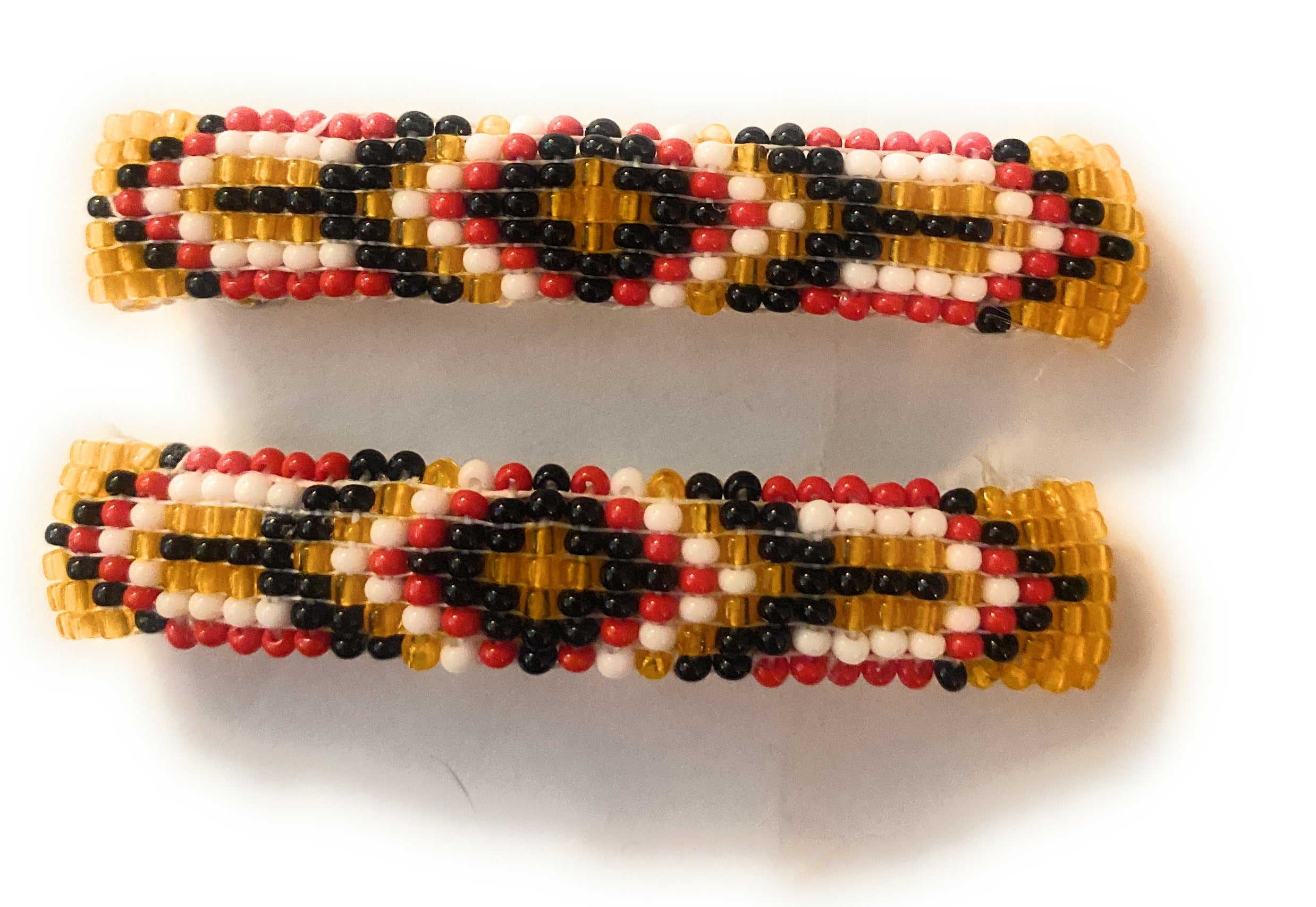 Navajo Handmade Beaded Barrette Set