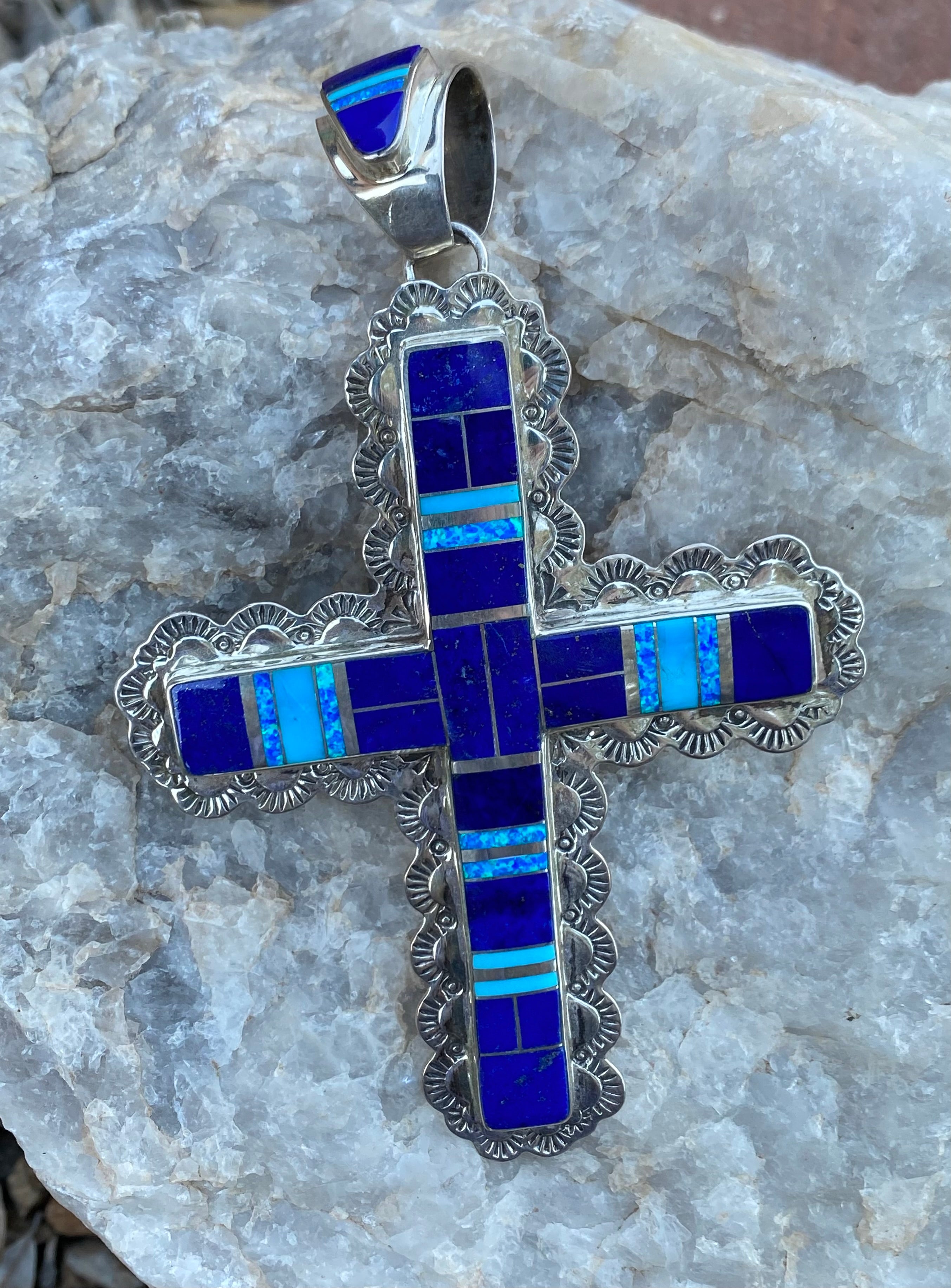 Montana Silversmiths Inspirational Faith Opal Cross Necklace, NC5521 at  Tractor Supply Co.