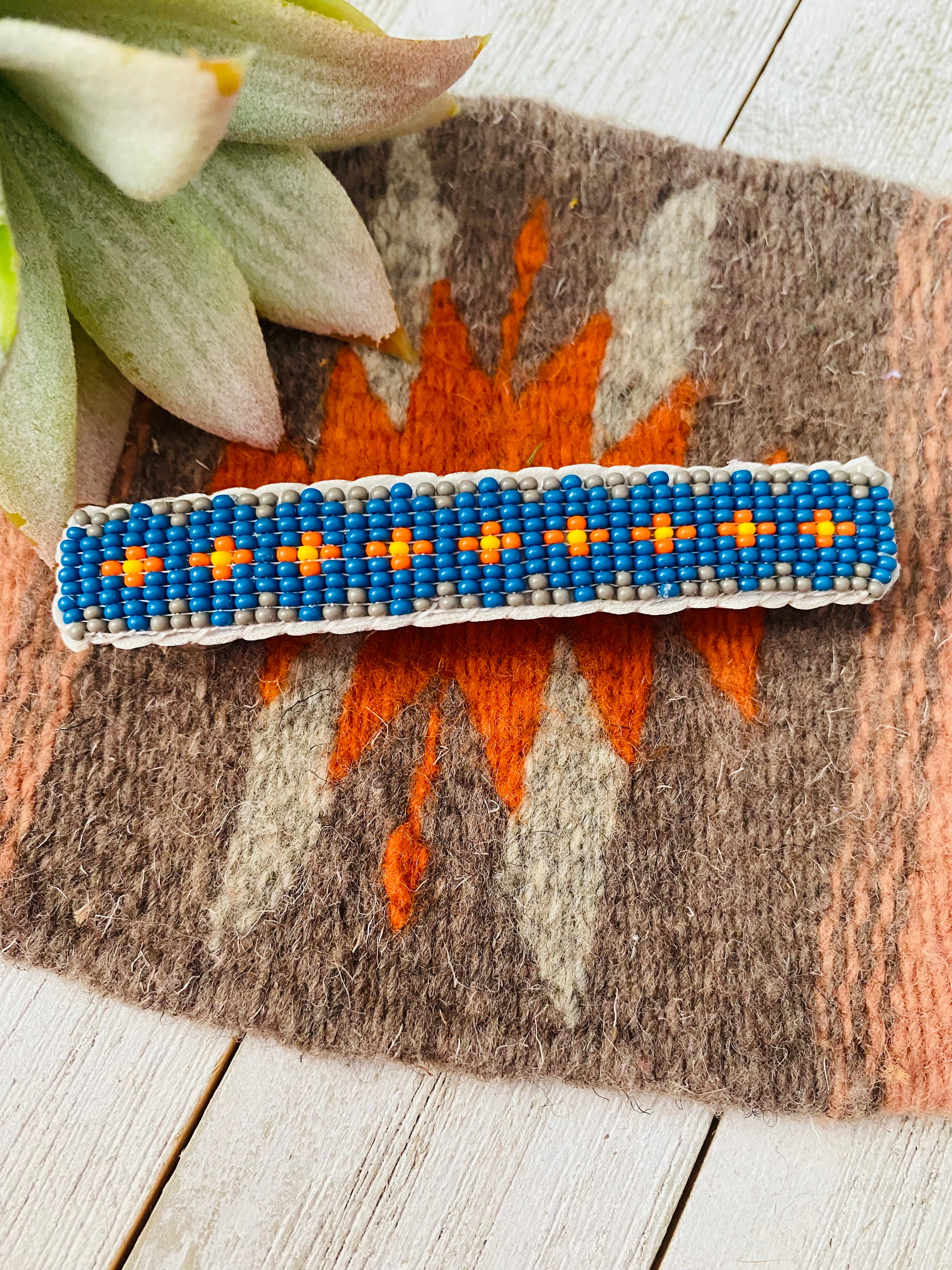 Navajo Handmade Beaded Barrette