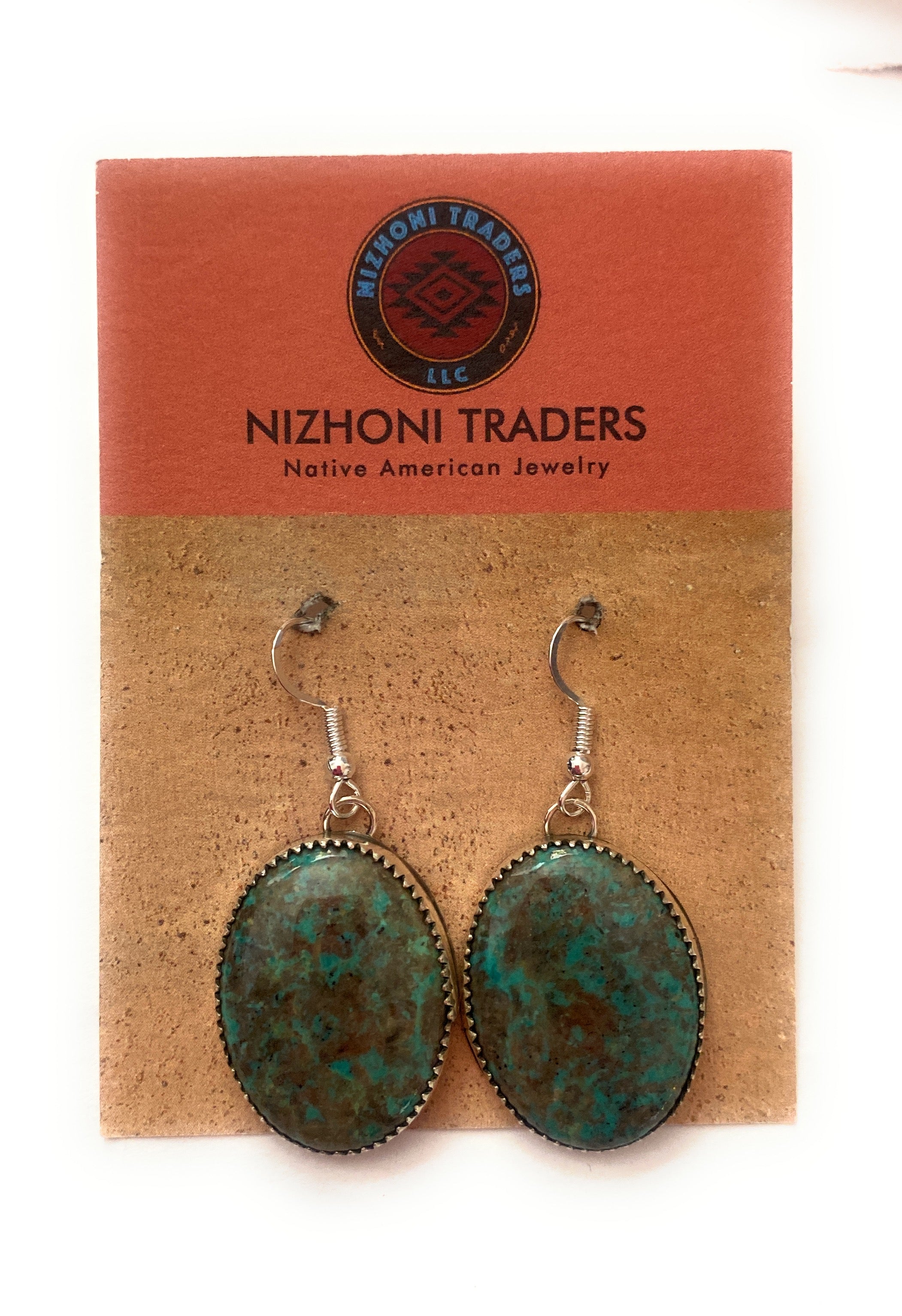 Navajo Turquoise & Sterling Silver Dangle Earrings